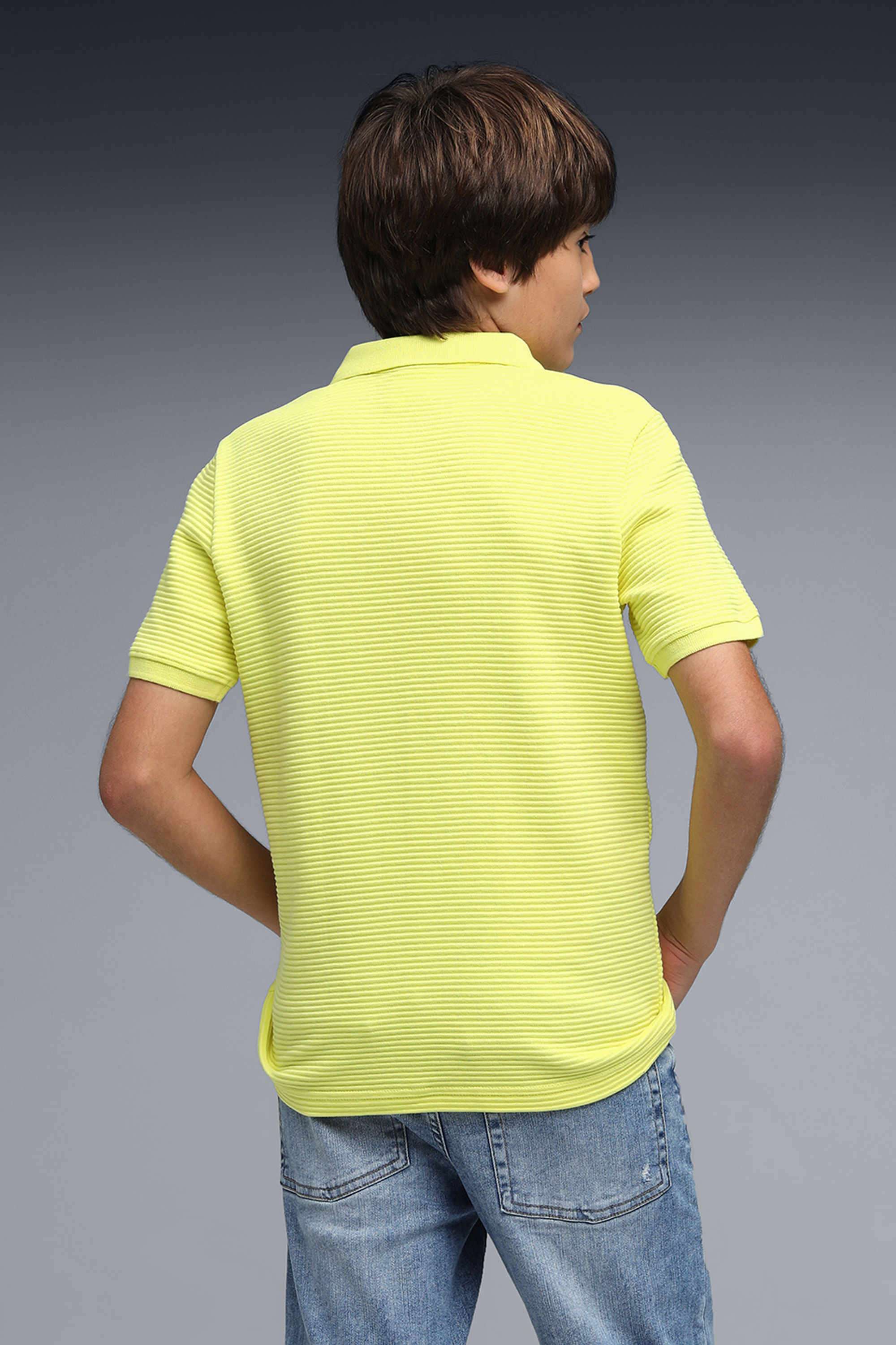 Weft-Blended-Fabric-Polo-Boys-T-Shirt