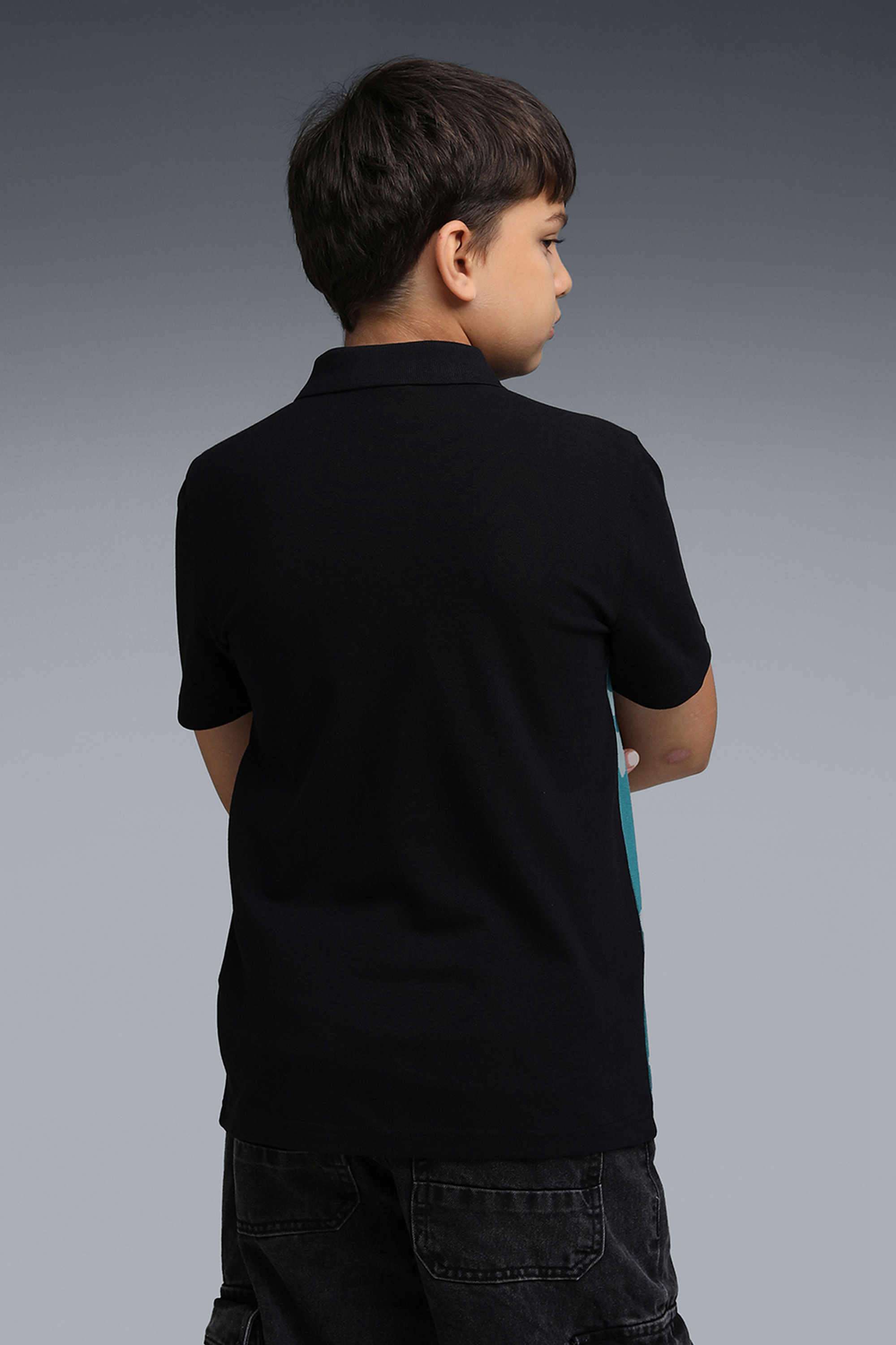 Weft-Blended-Fabric-Polo-Boys-T-Shirt