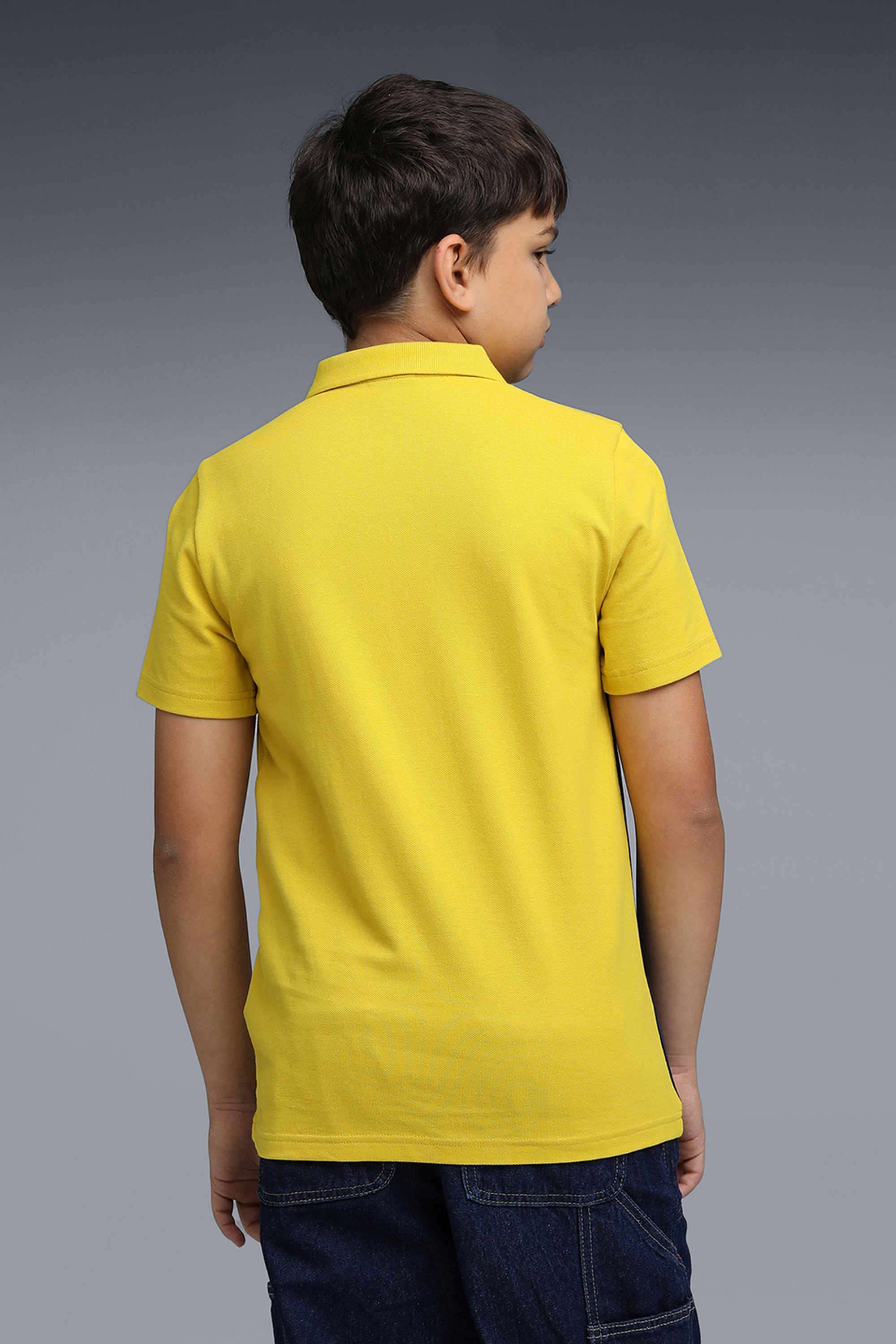 Weft-Blended-Fabric-Polo-Boys-T-Shirt