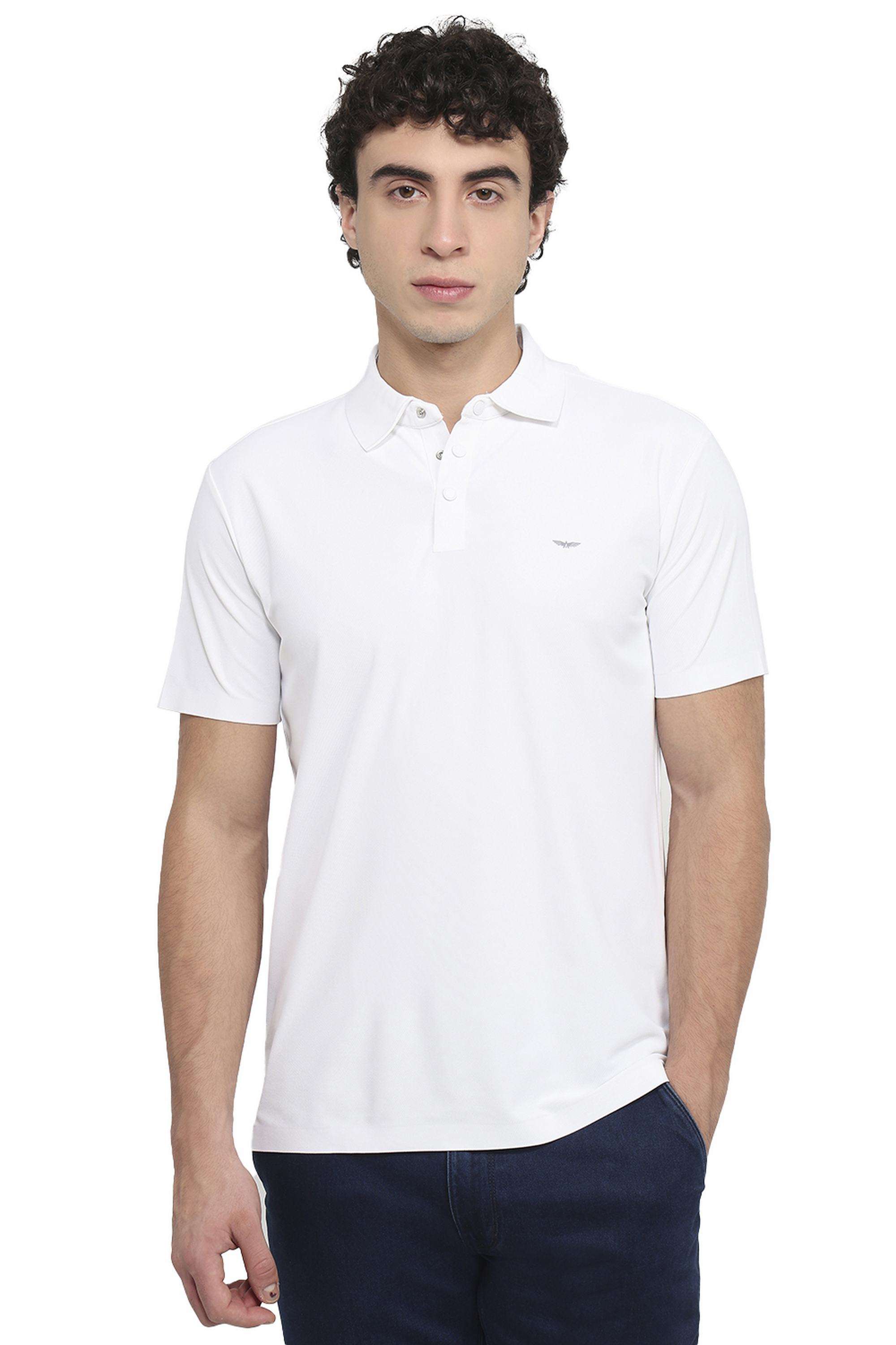Solid-Polyester-Blend-Polo-Men-s-T-Shirt
