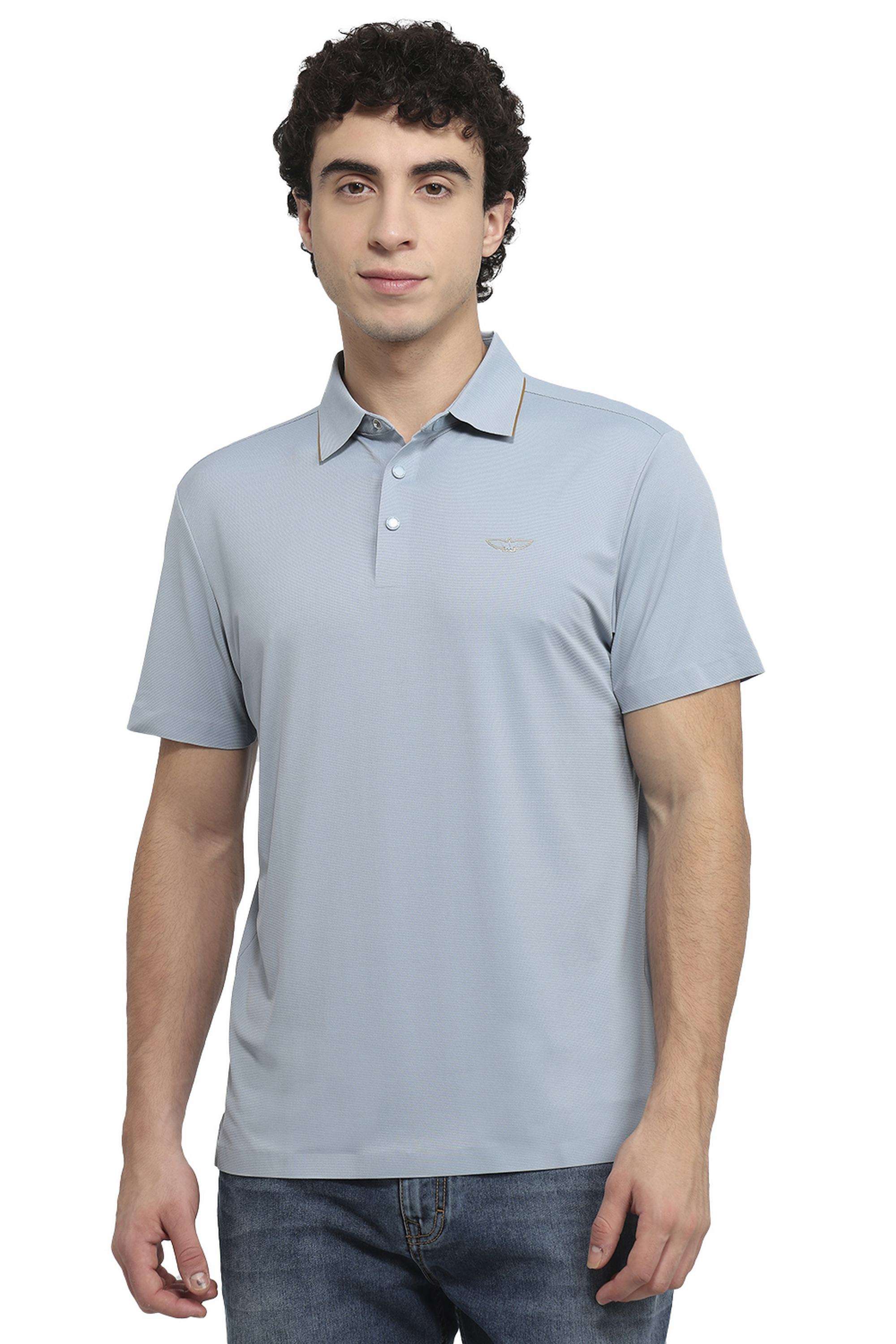 Solid-Nylon-Polo-Men-s-T-Shirt