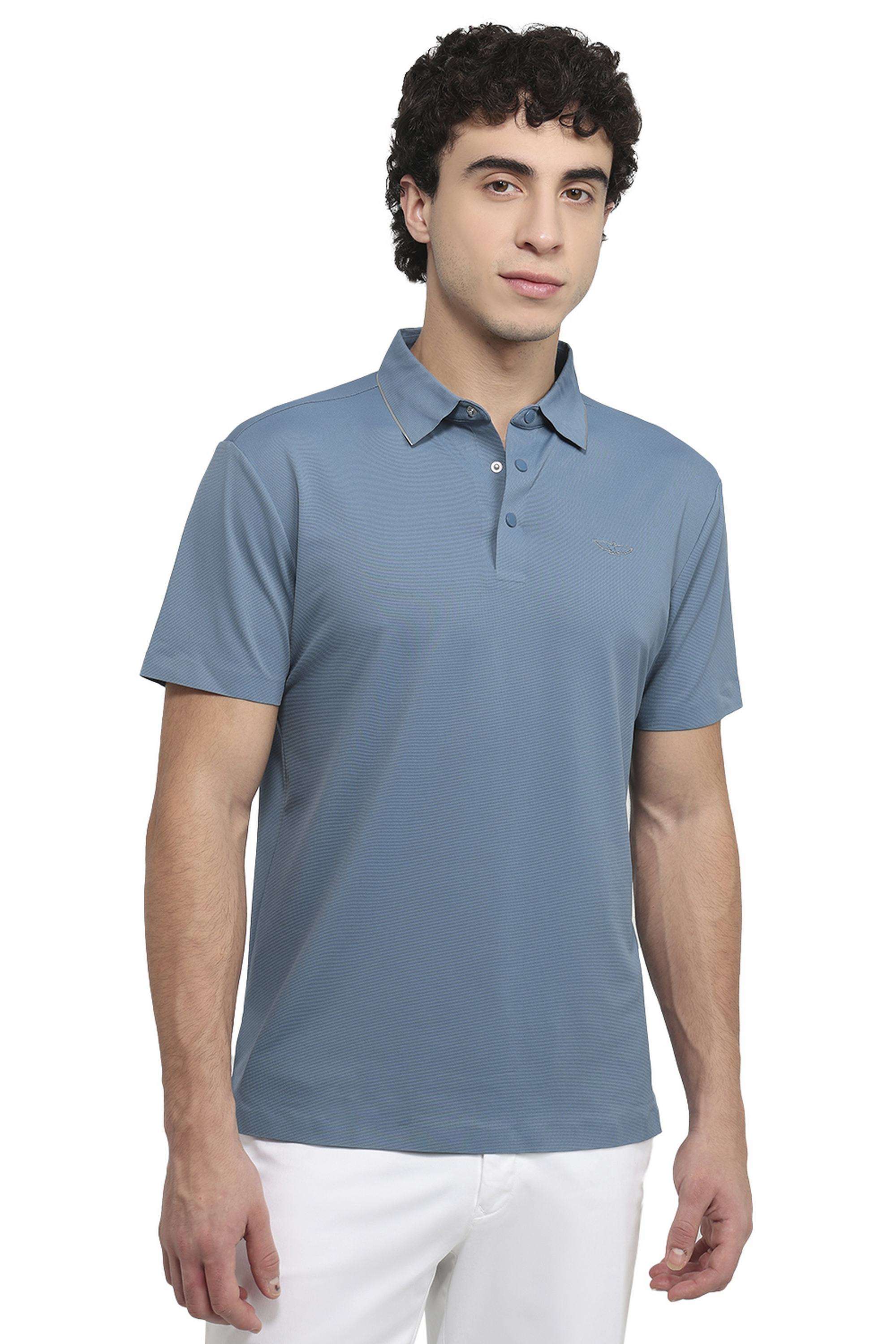 Solid-Nylon-Polo-Men-s-T-Shirt
