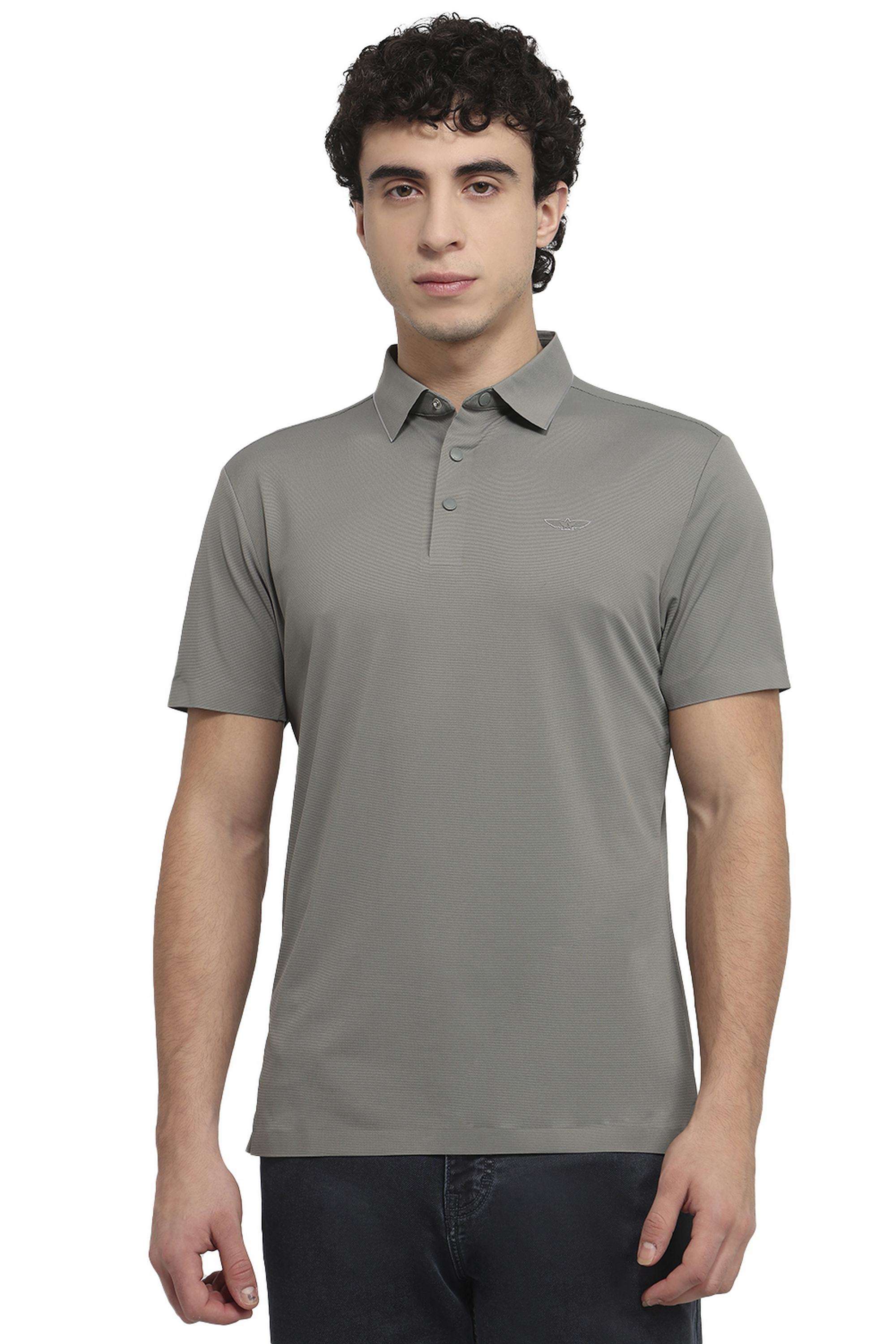 Solid-Nylon-Polo-Men-s-T-Shirt