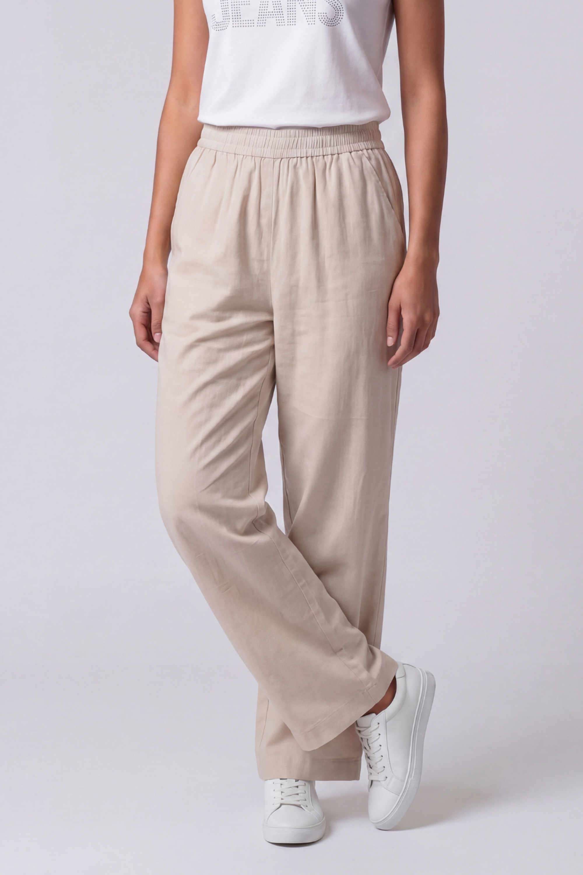 Cotton-Solid-Women-s-Wide-Leg-Fit-Pants