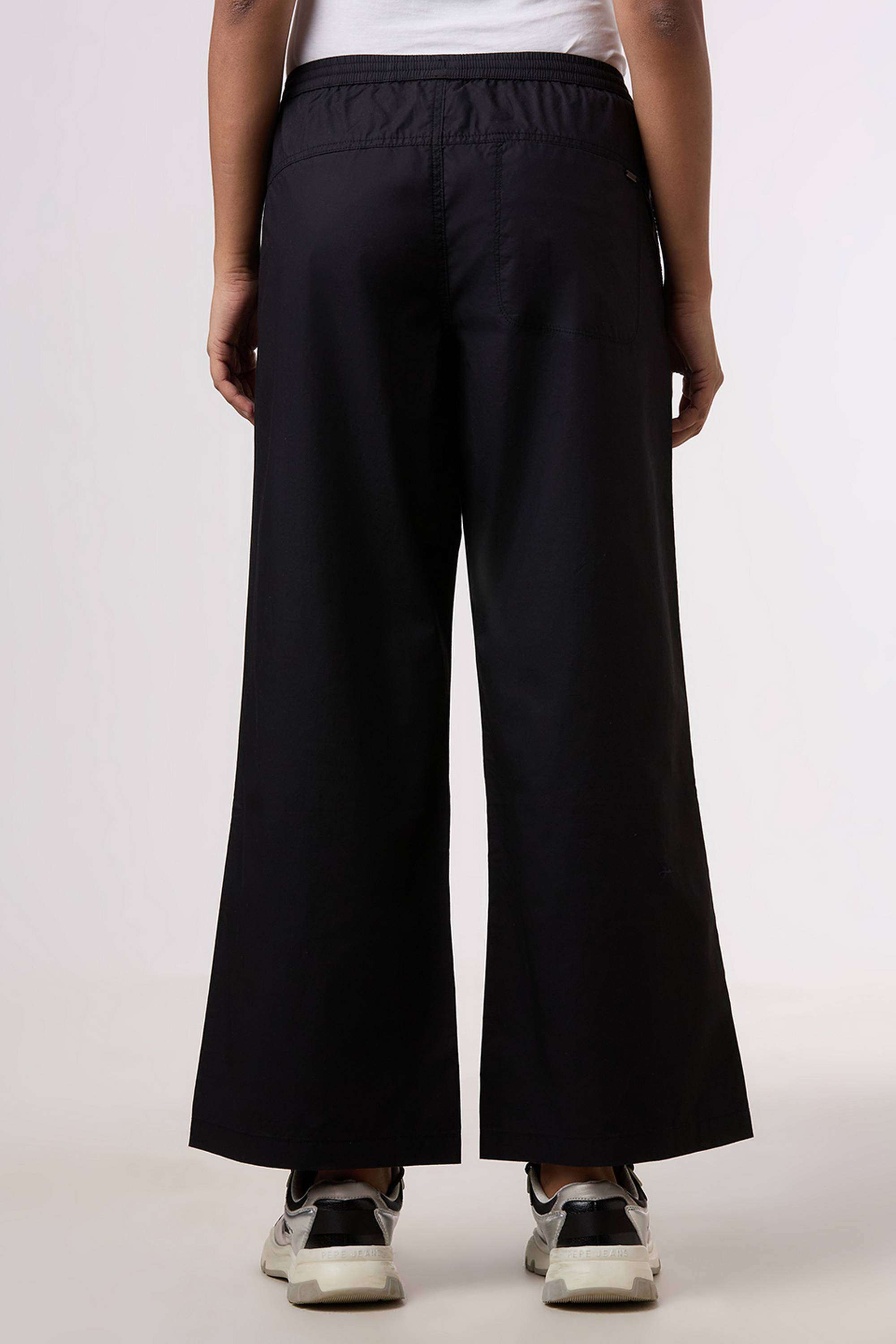 Solid-Wide-Leg-Fit-Cotton-Women-s-Casual-Wear-Pants