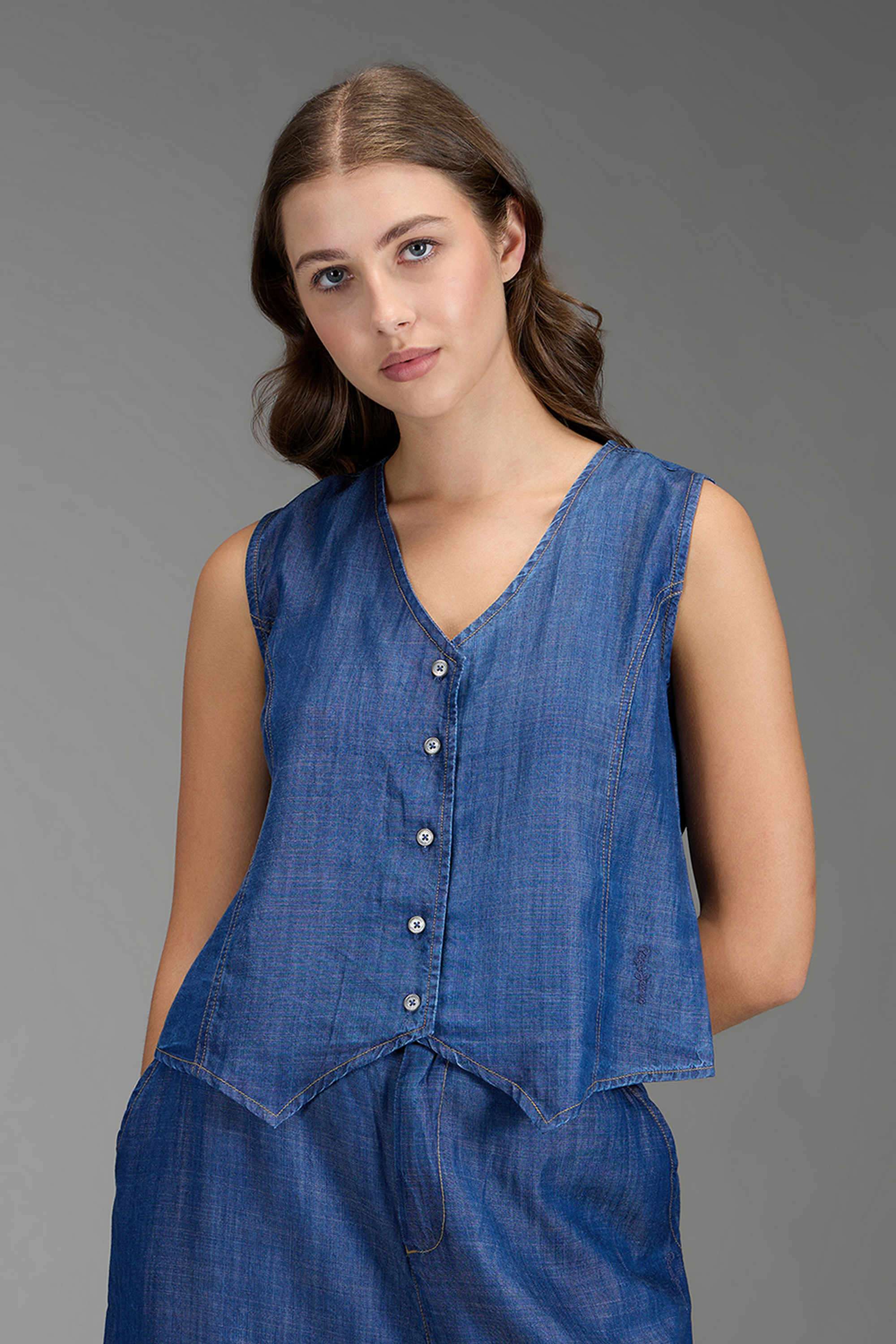 Lyocell-Solid-Women-s-Regular-Fit-Shirt