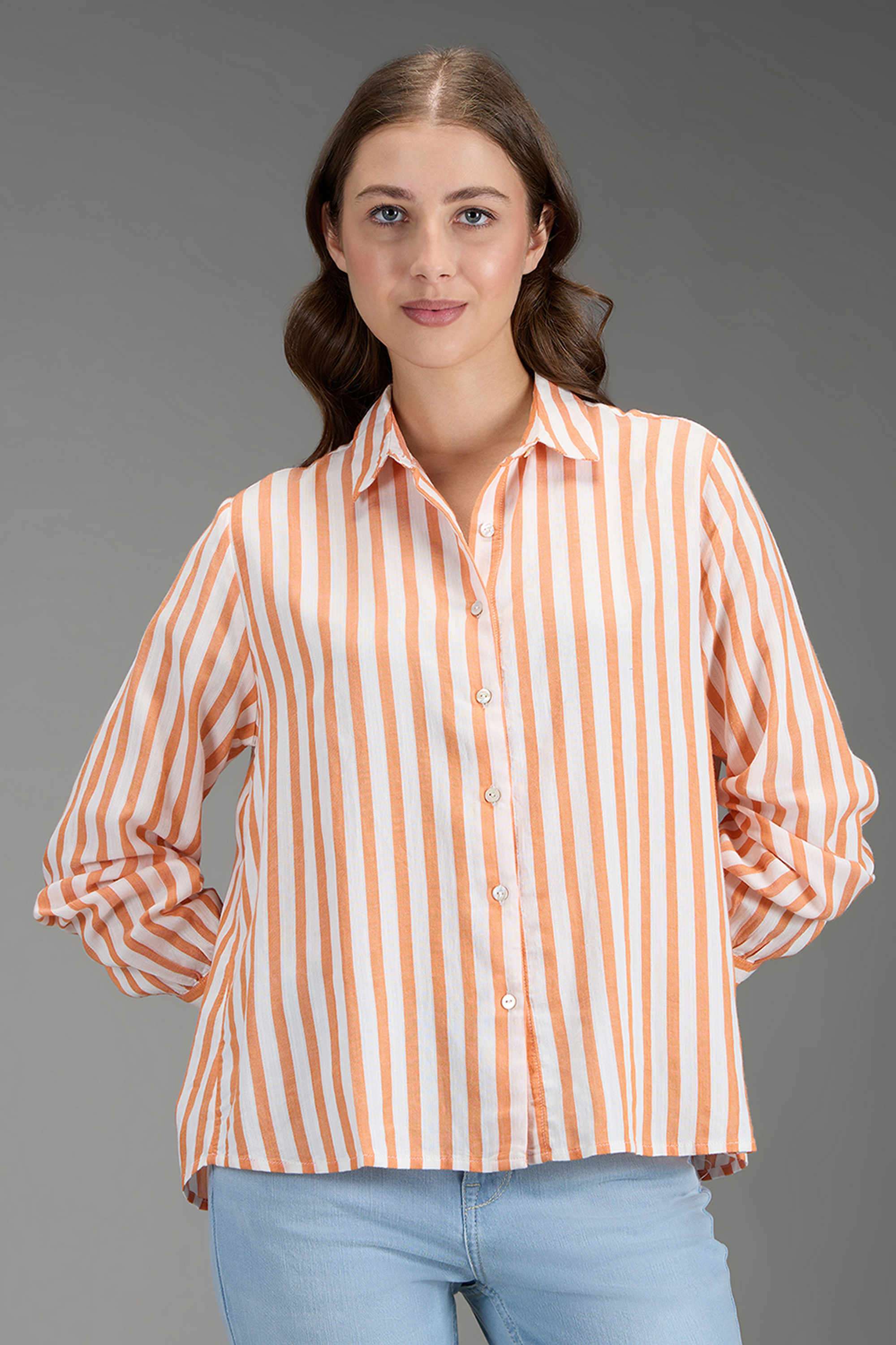 Viscose-Stripes-Women-s-Relaxed-Fit-Shirt