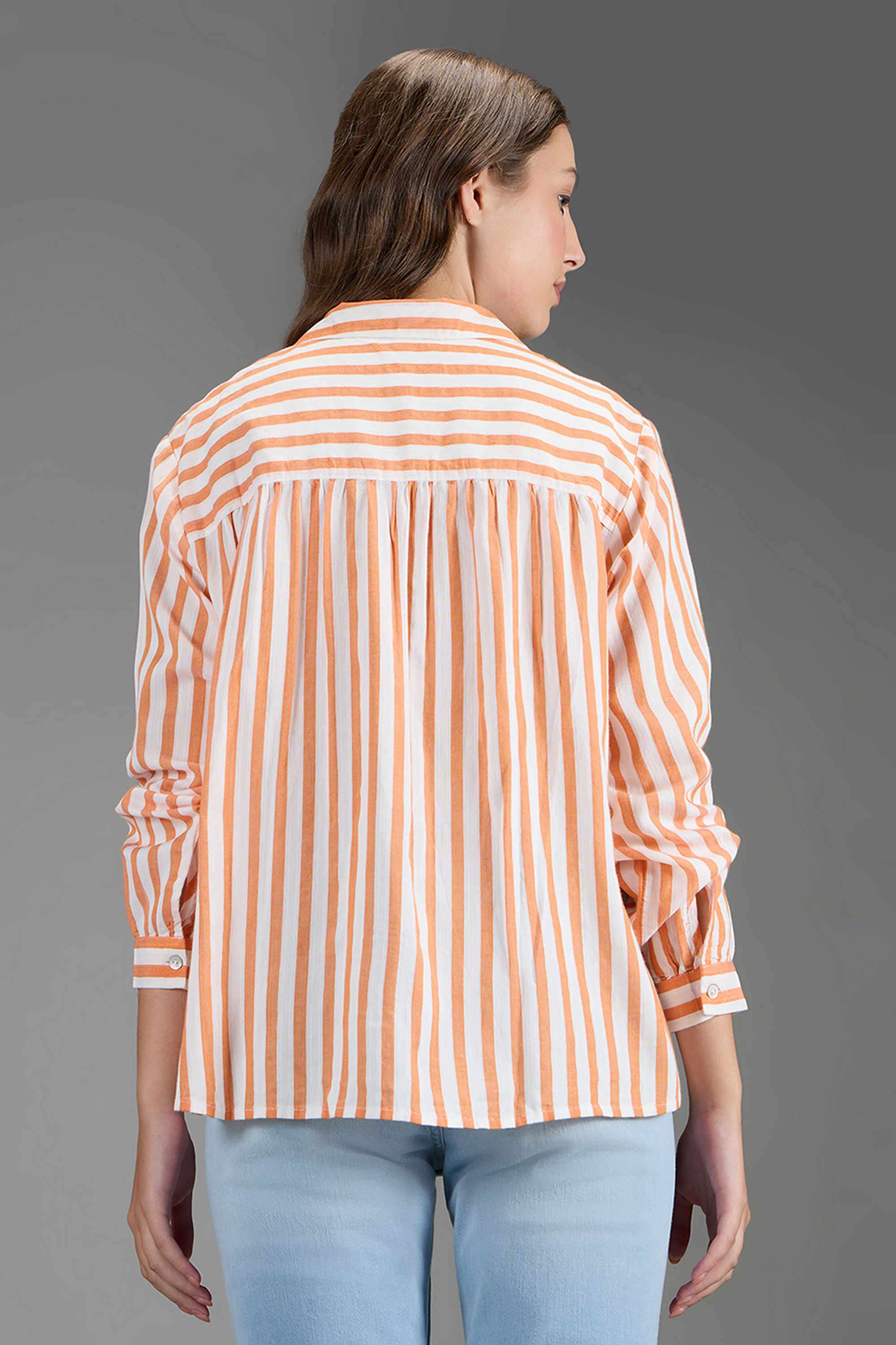 Viscose-Stripes-Women-s-Relaxed-Fit-Shirt