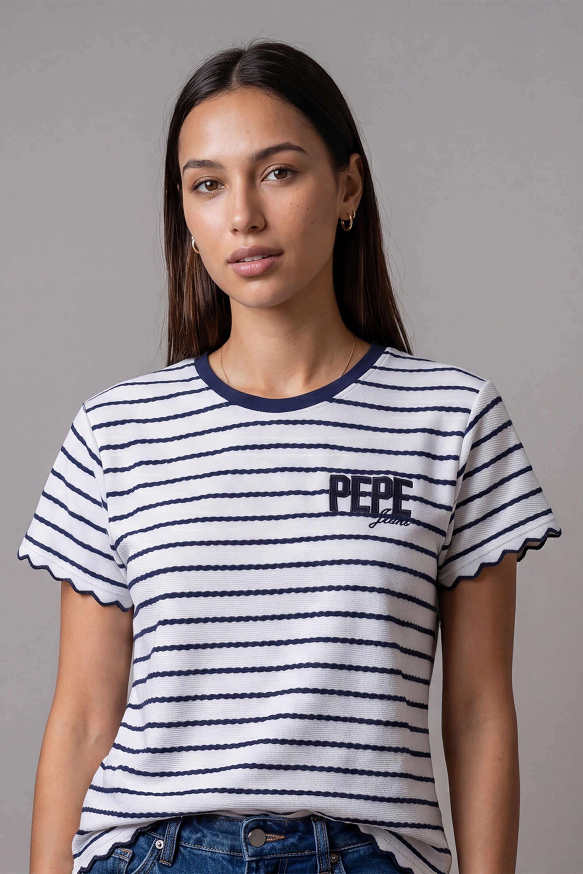 Cotton-Stripes-Women-s-T-Shirt