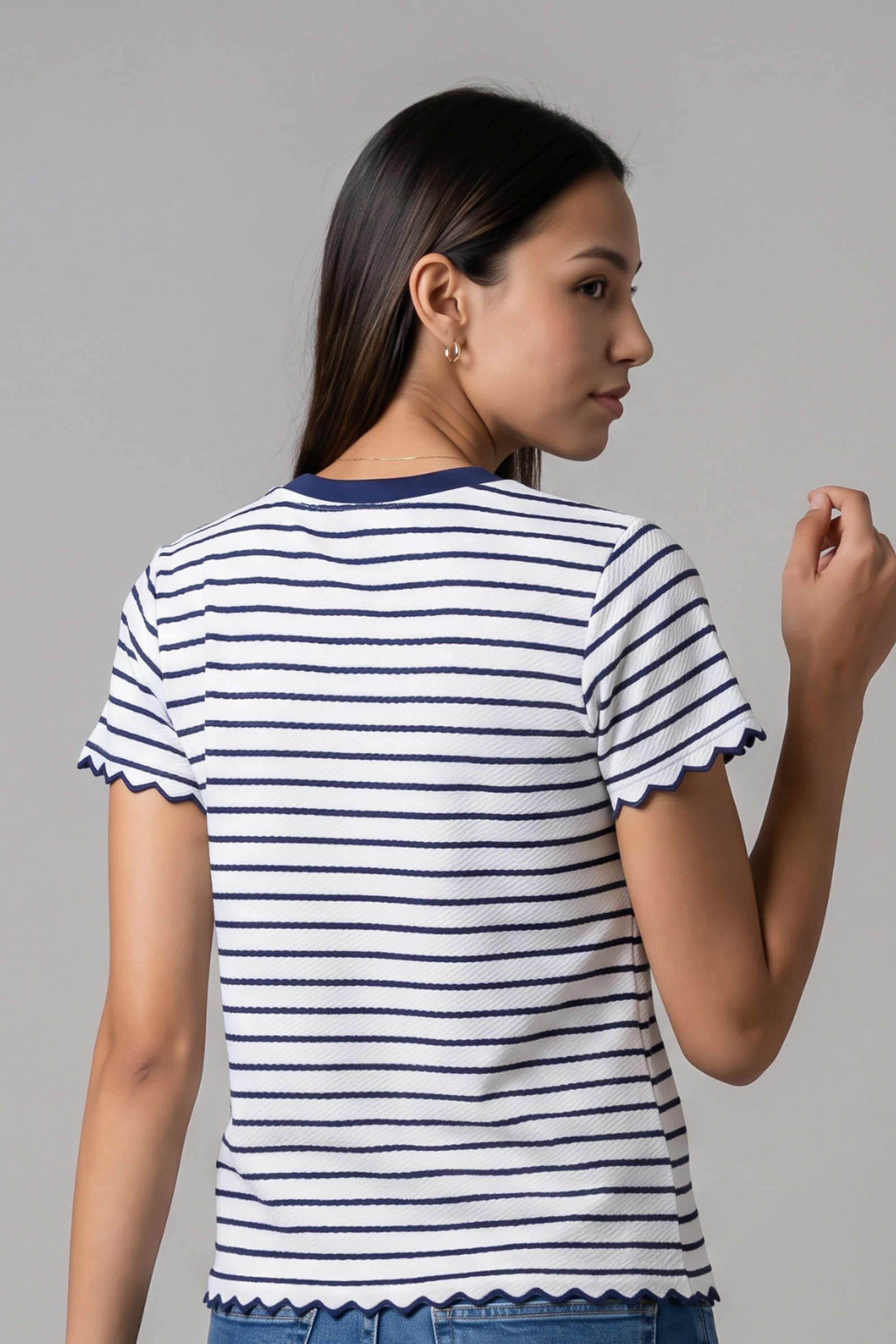 Cotton-Stripes-Women-s-T-Shirt