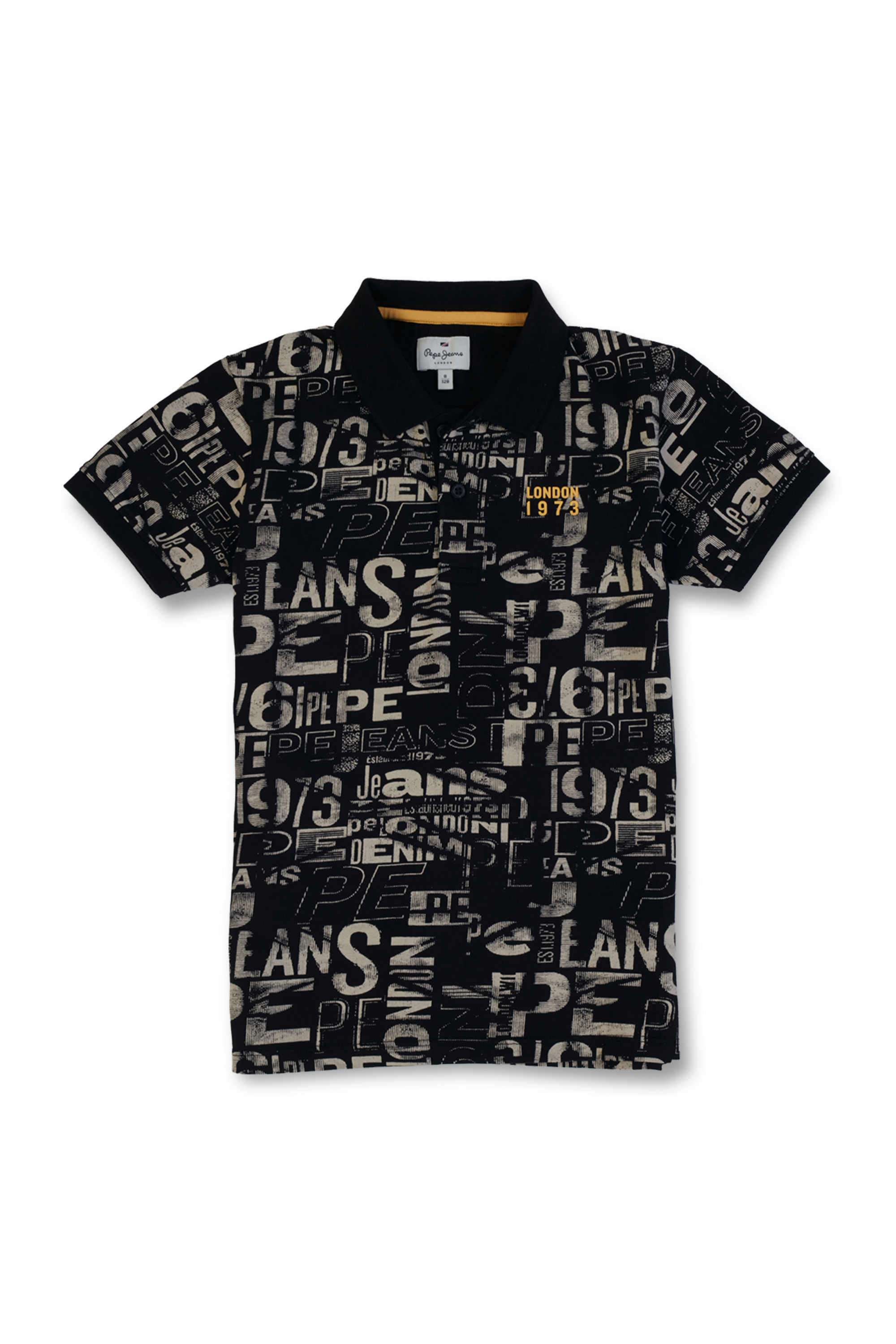 Printed-Blended-Fabric-Polo-Boys-T-Shirt