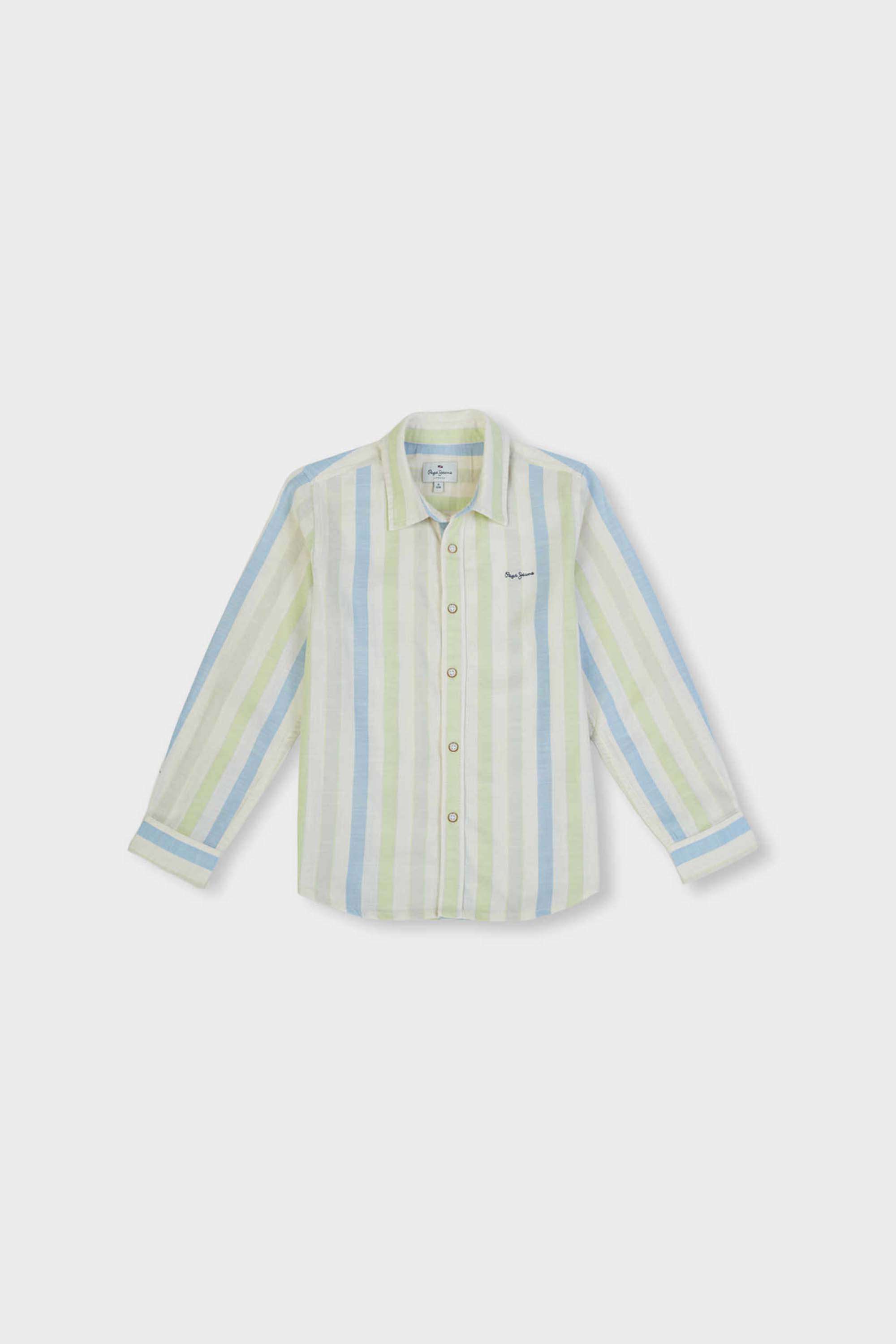 Solid-Blended-Fabric-Classic-Collar-Boys-Shirt