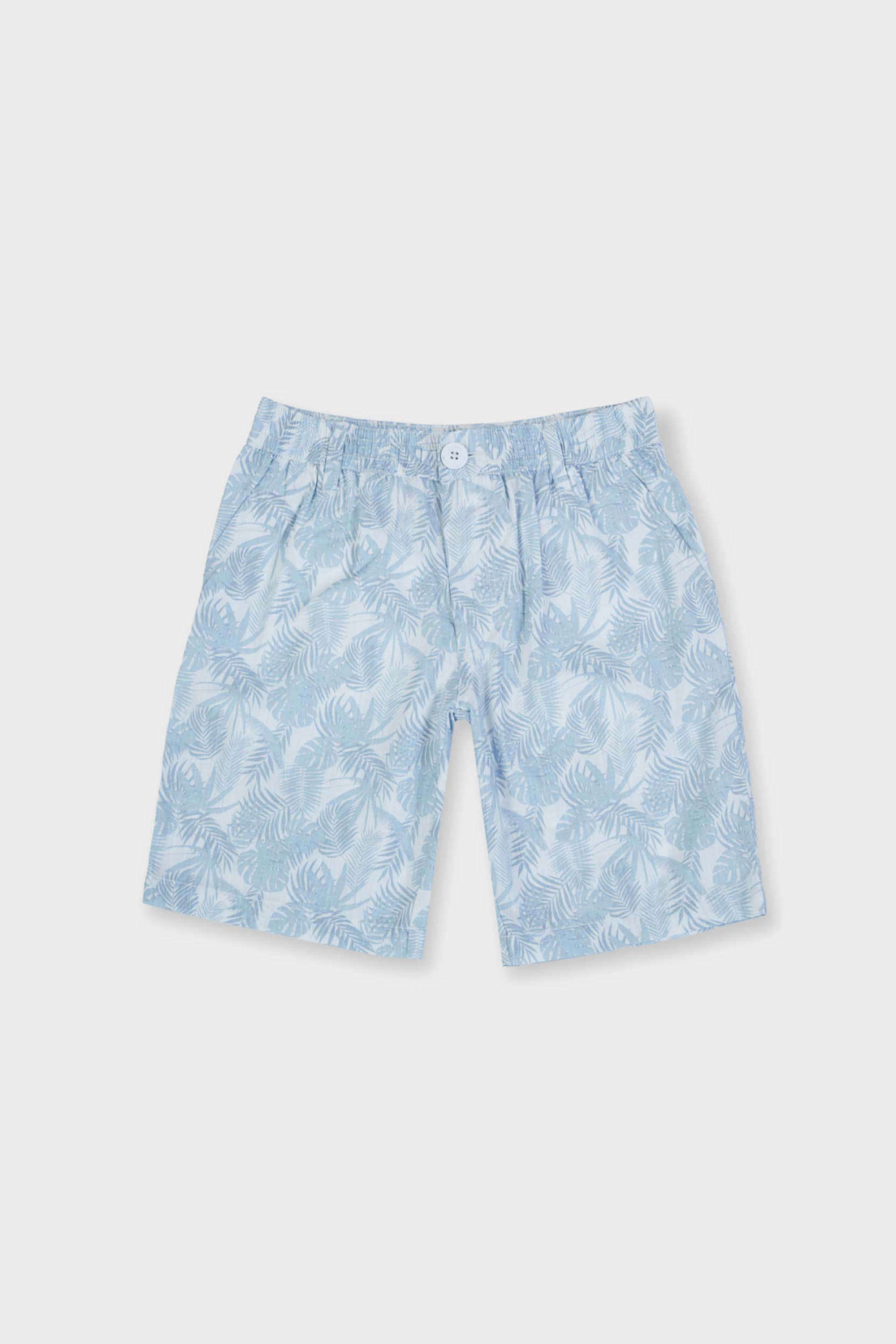 Solid-Blended-Fabric-Regular-Fit-Boys-Shorts