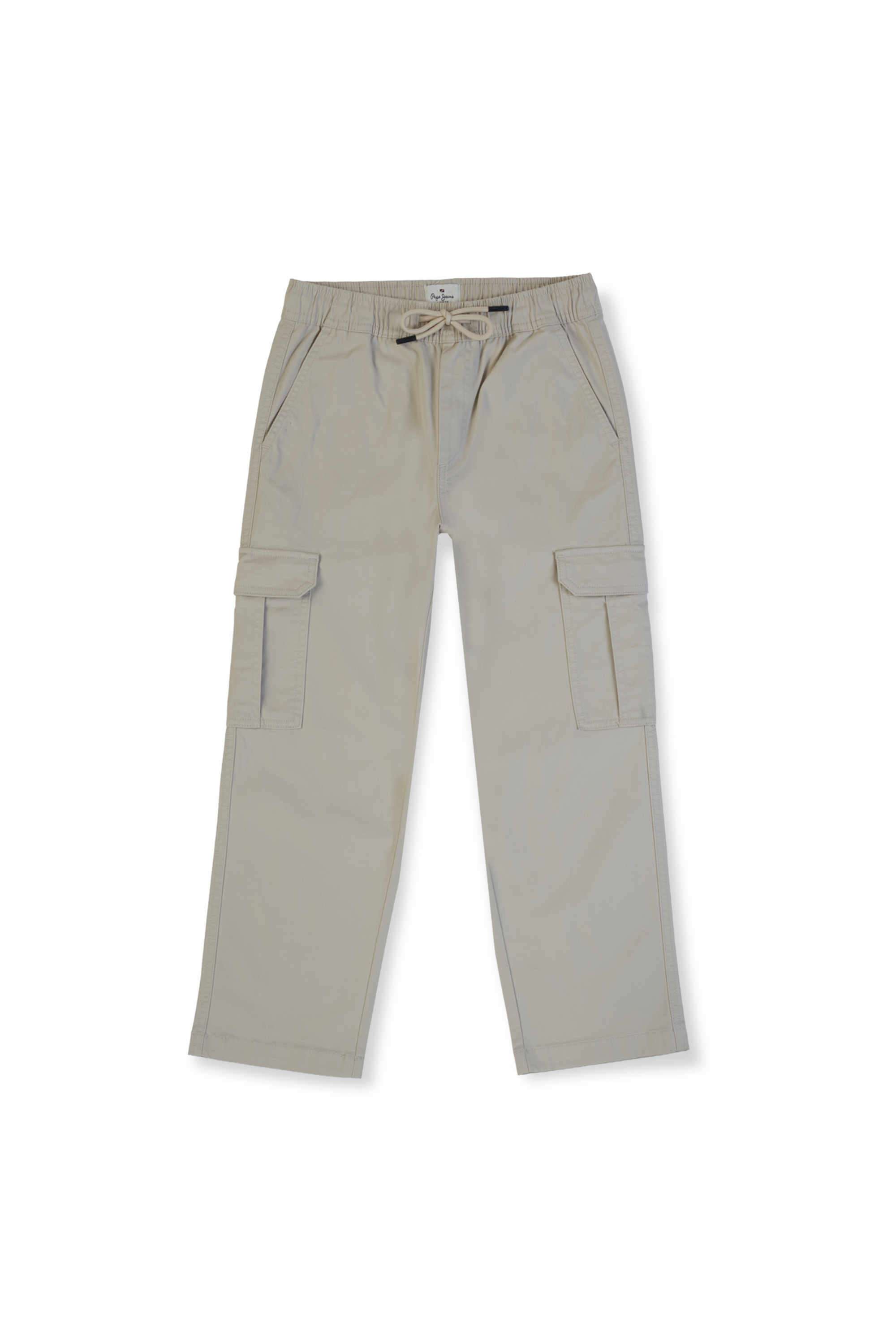 Solid-Blended-Fabric-Regular-Fit-Boys-Cargo-Pants