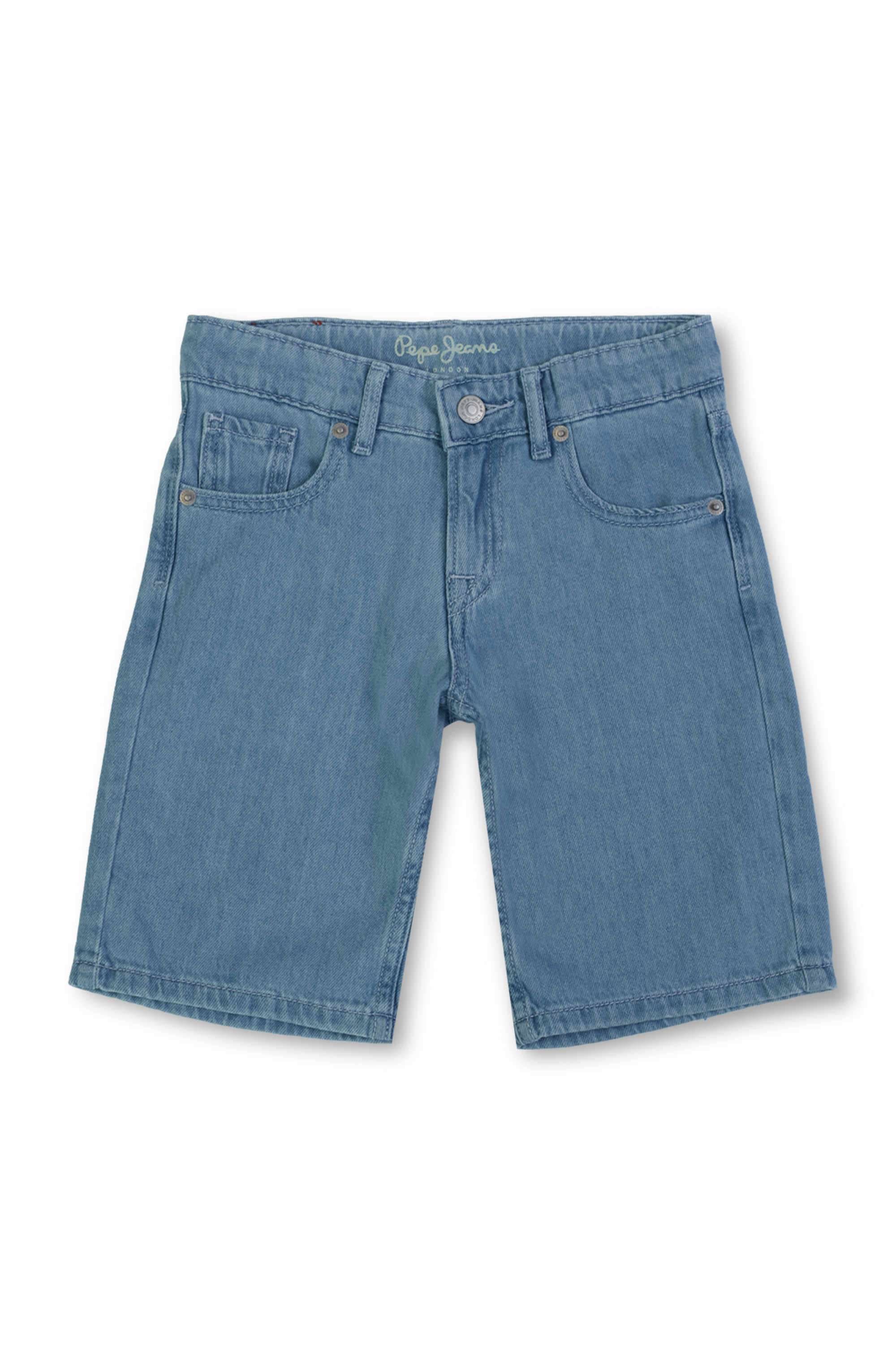 Solid-Denim-Regular-Fit-Boys-Shorts