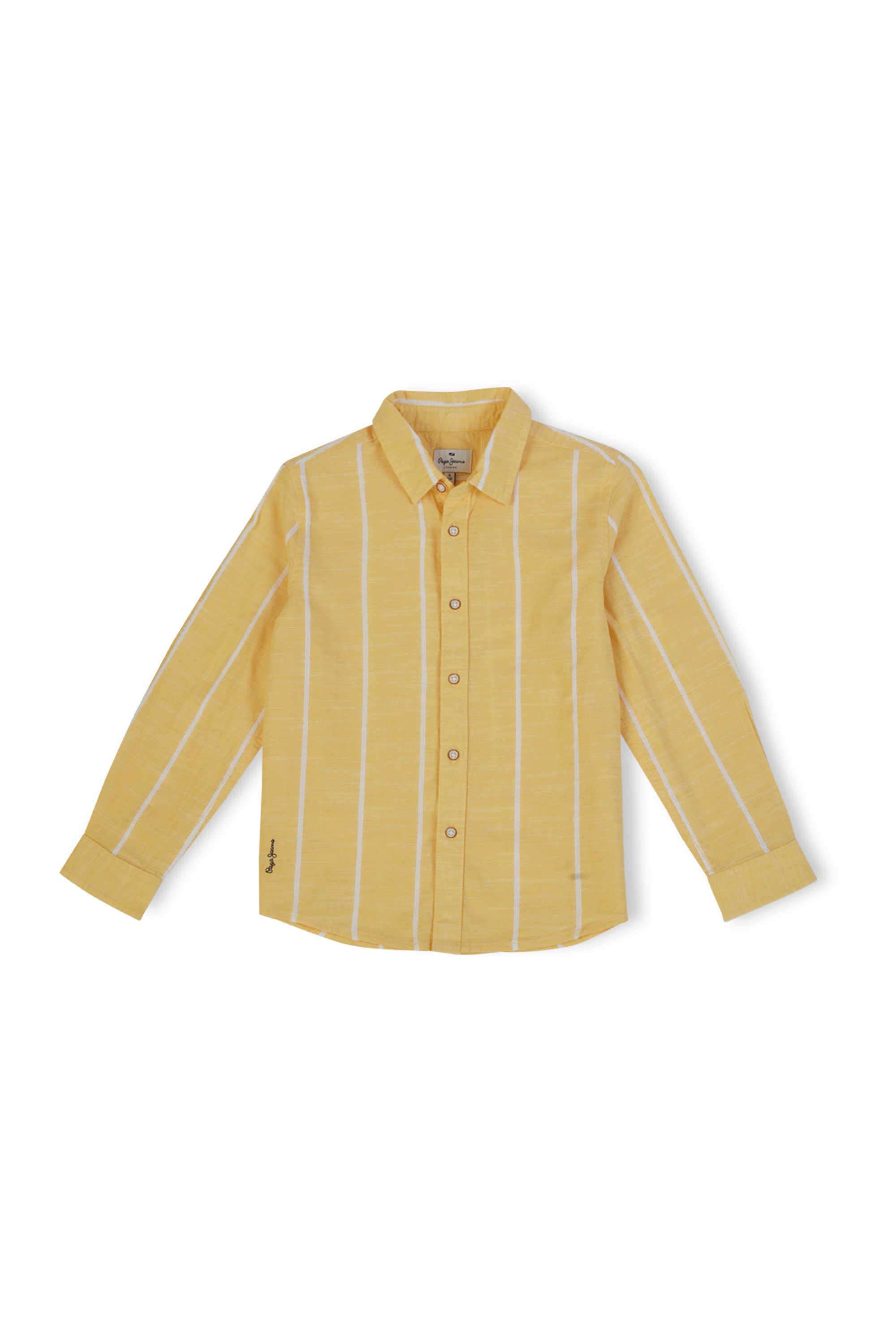 Solid-Blended-Fabric-Classic-Collar-Boys-Shirt