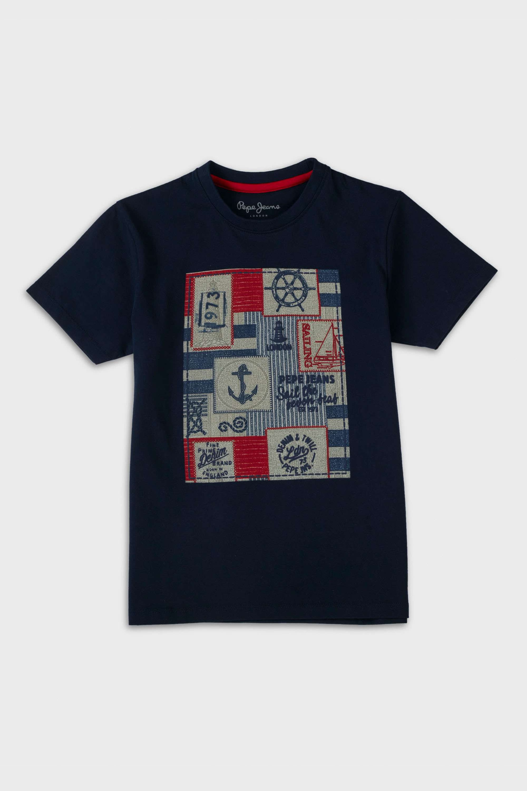 Graphic-Print-Cotton-Round-Neck-Boys-T-Shirt