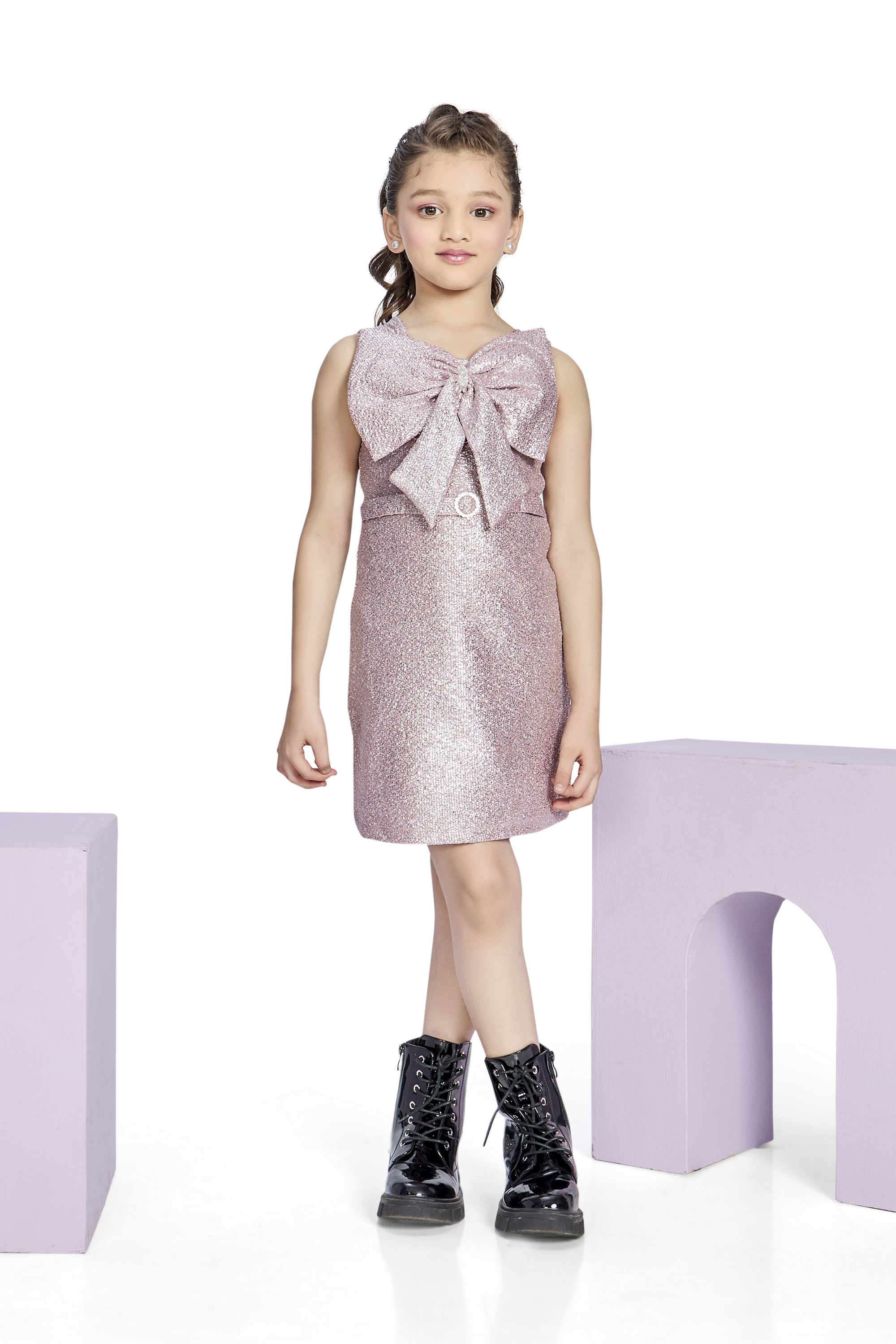 Embroidered-Polyester-Girls-Party-Wear-Dress