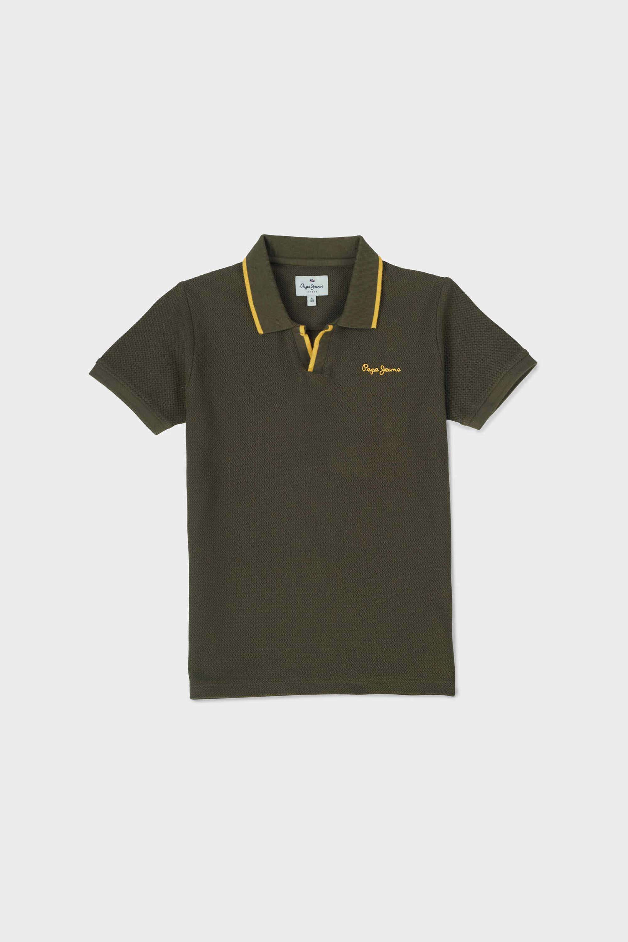 Solid-Blended-Fabric-Round-Neck-Boys-T-Shirt