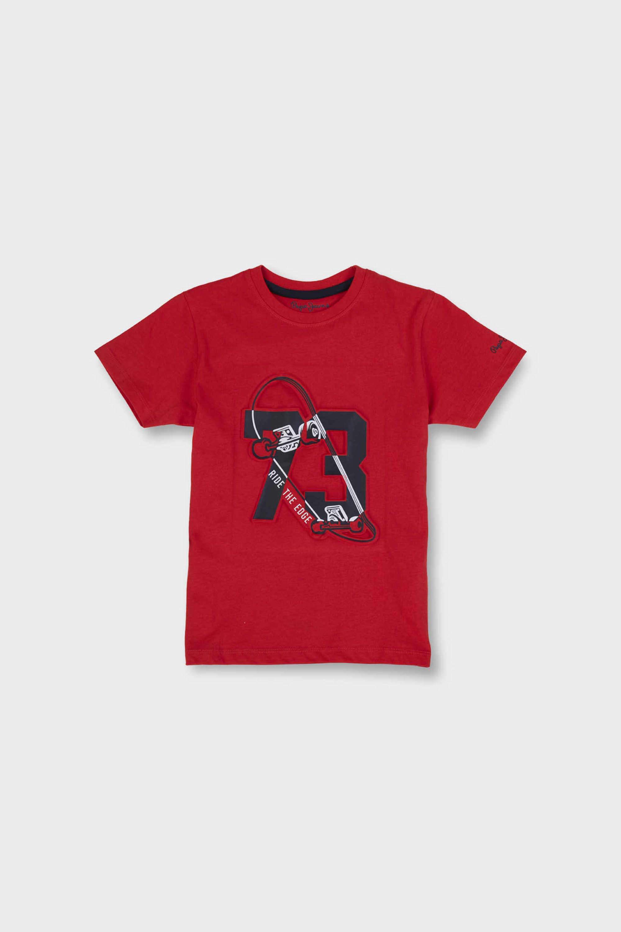 Solid-Blended-Fabric-Round-Neck-Boys-T-Shirt