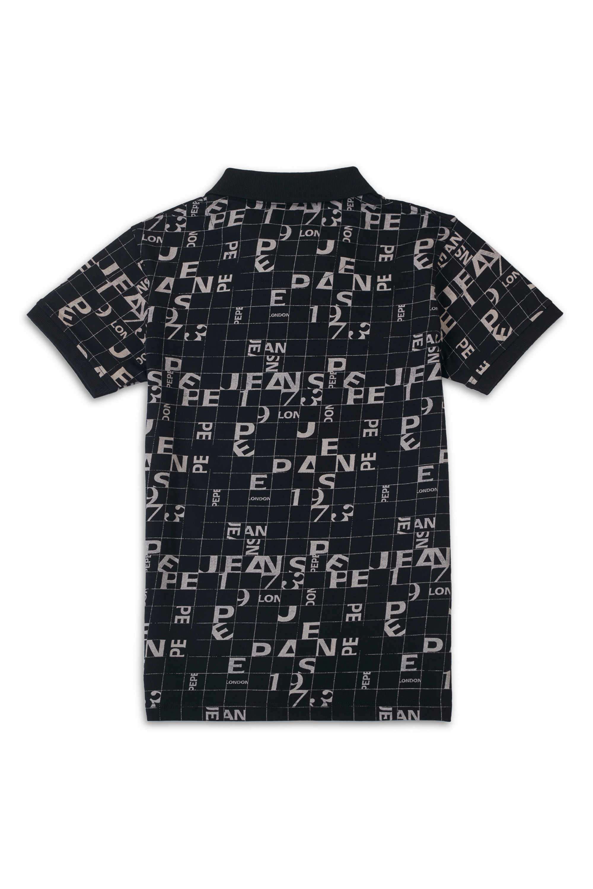 Printed-Blended-Fabric-Polo-Boys-T-Shirt