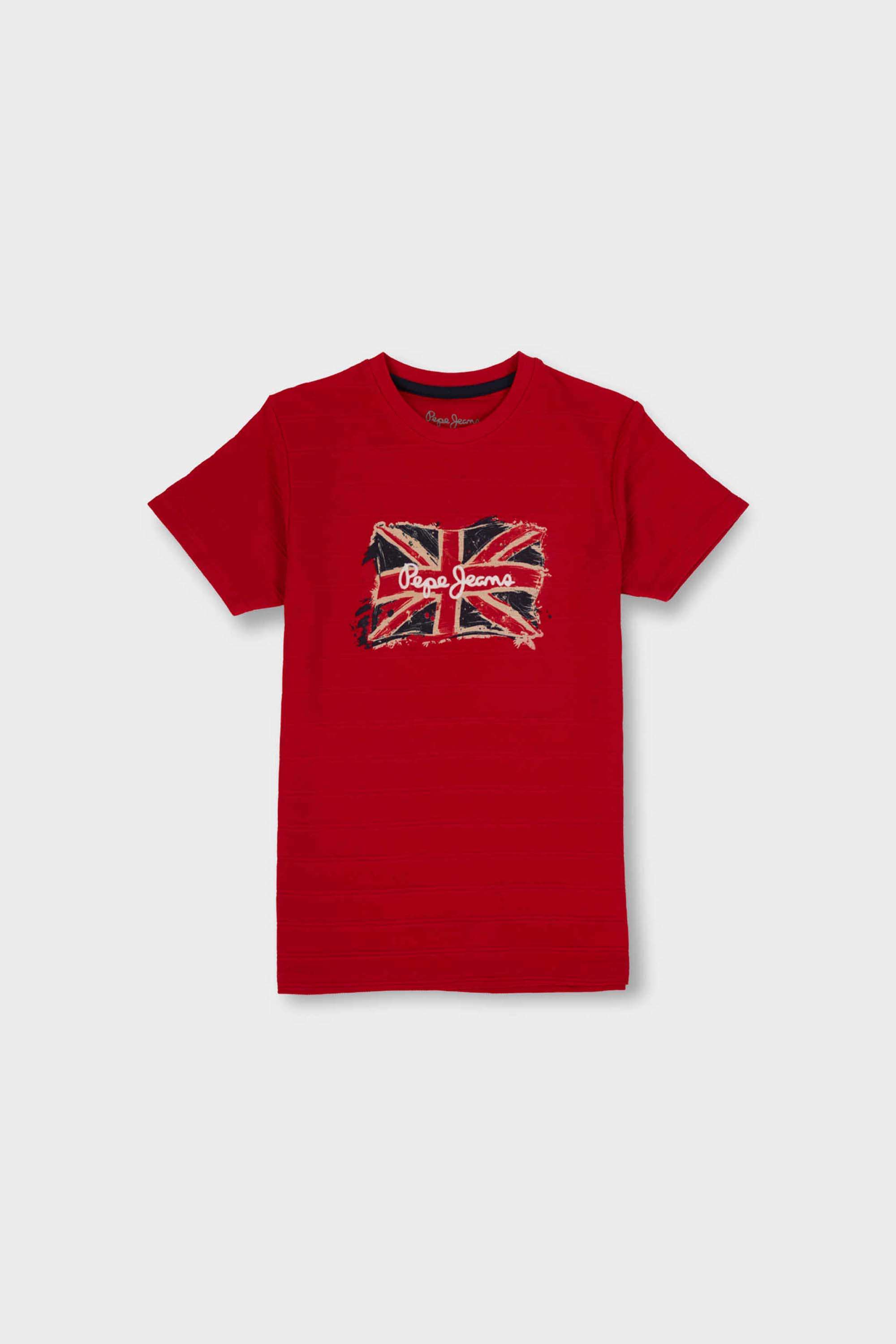 Solid-Blended-Fabric-Round-Neck-Boys-T-Shirt