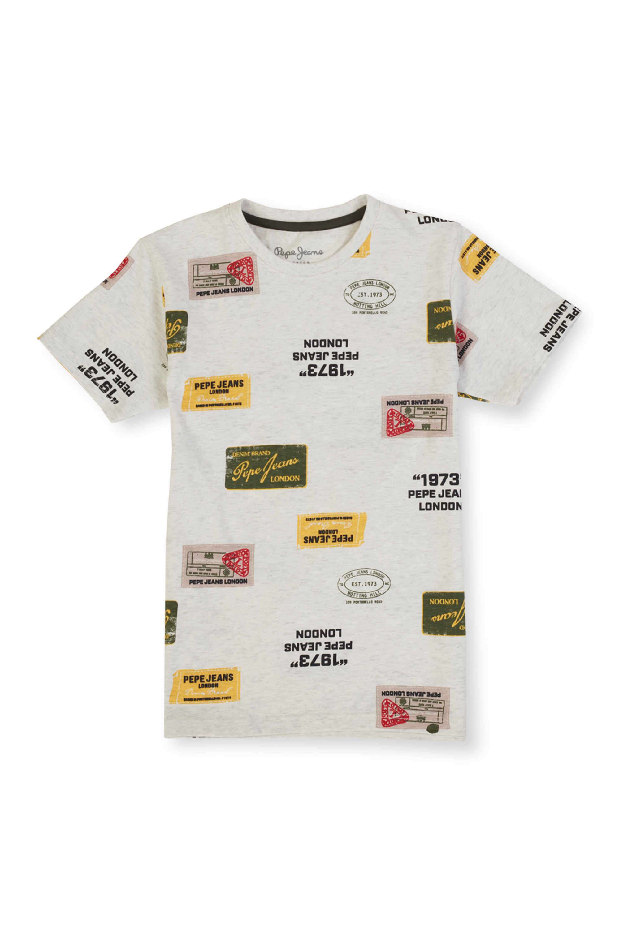 Printed-Blended-Fabric-Round-Neck-Boys-T-Shirt