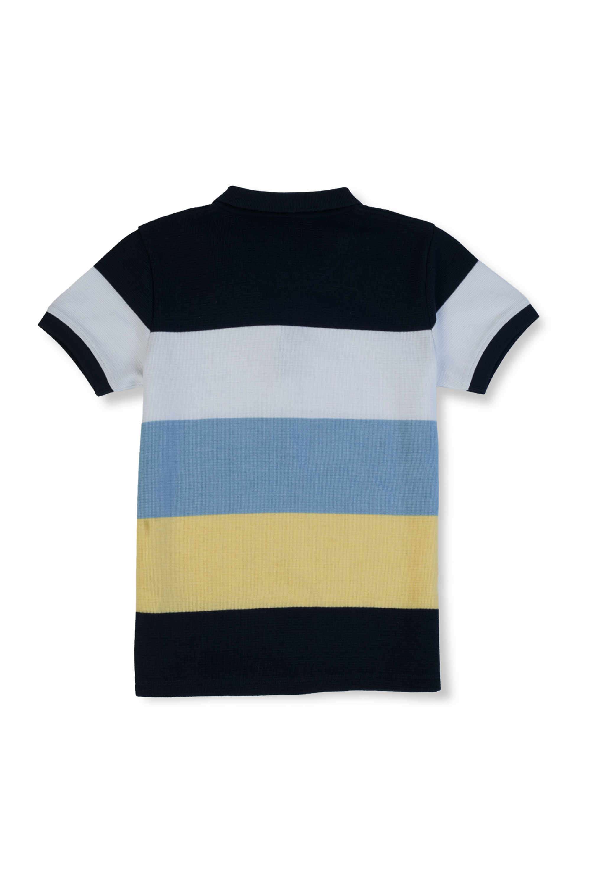 Stripes-Round-Neck-Boys-T-Shirt