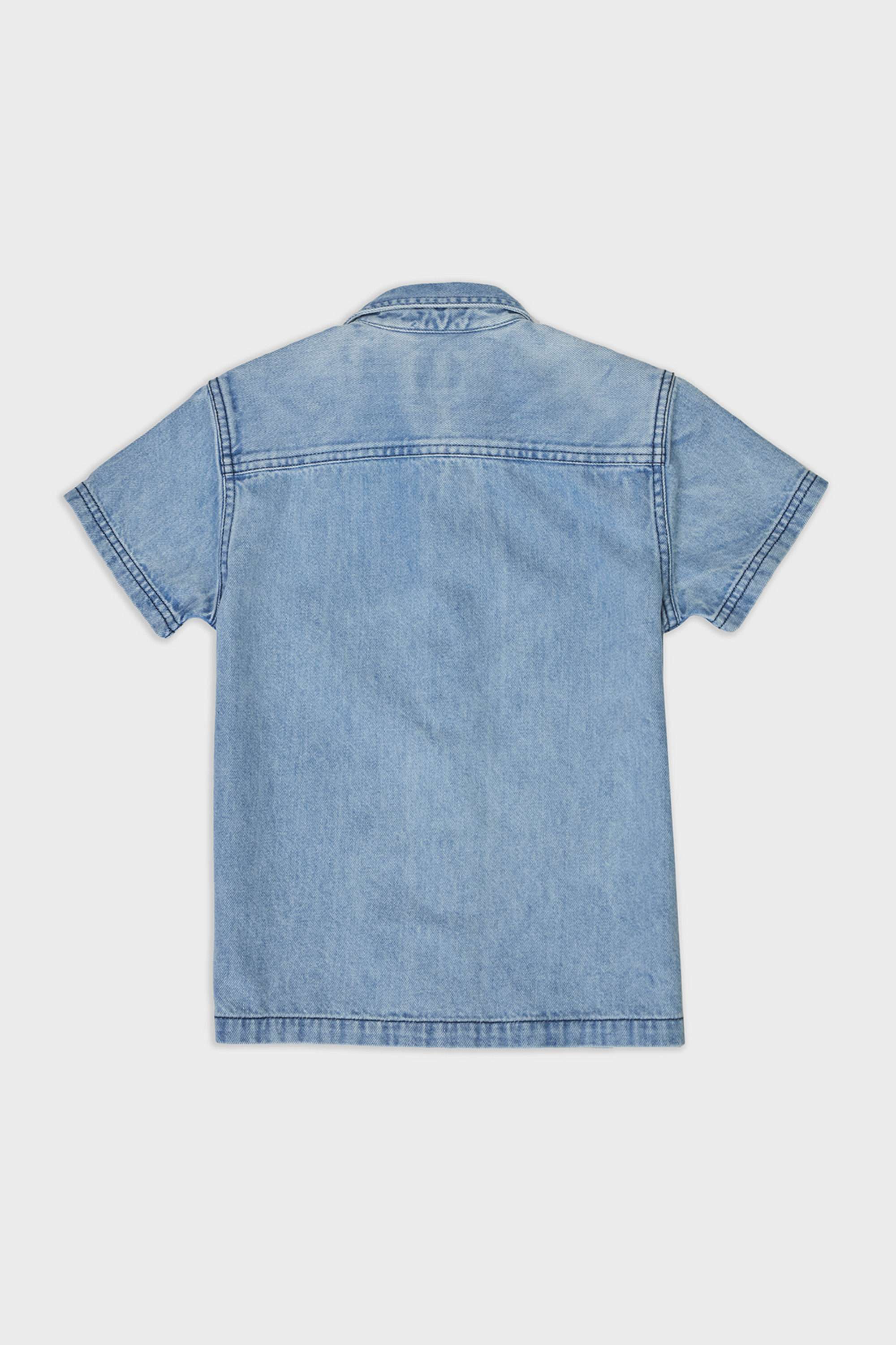 Solid-Cotton-CollaredBoys-Shirt