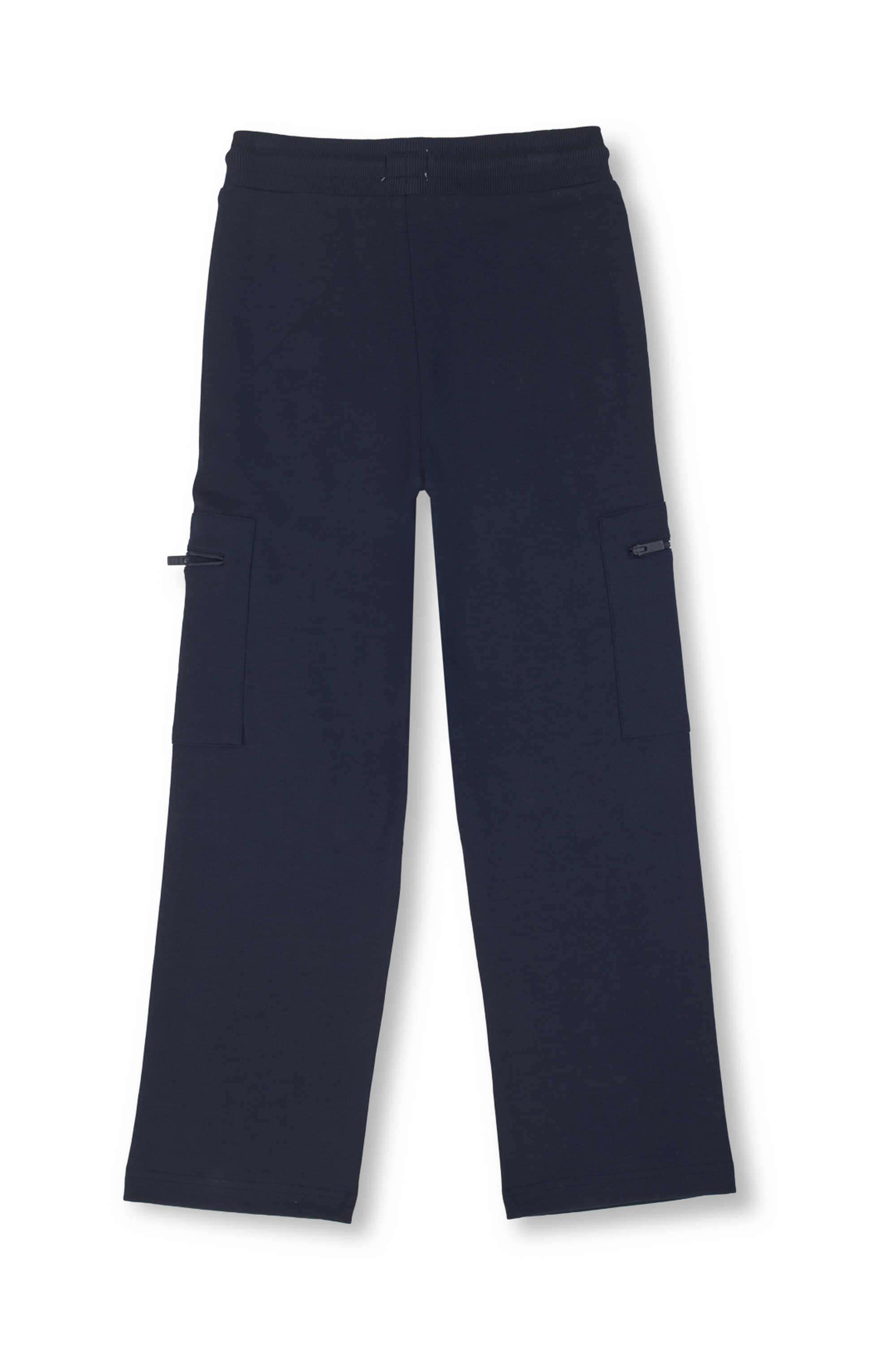 Solid-Poly-Cotton-Regular-Fit-Boys-Joggers