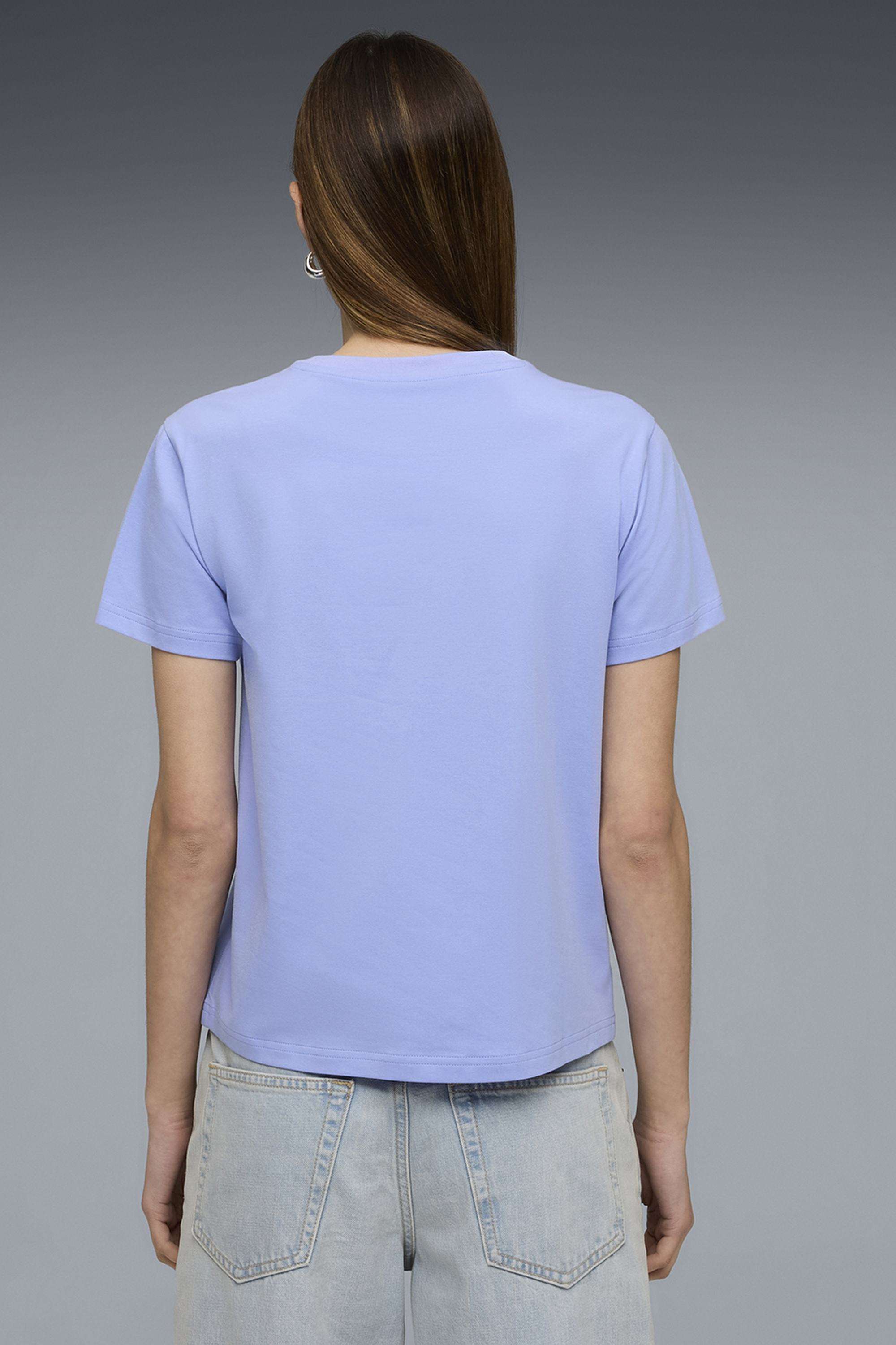 Solid-Cotton-Women-s-T-Shirt