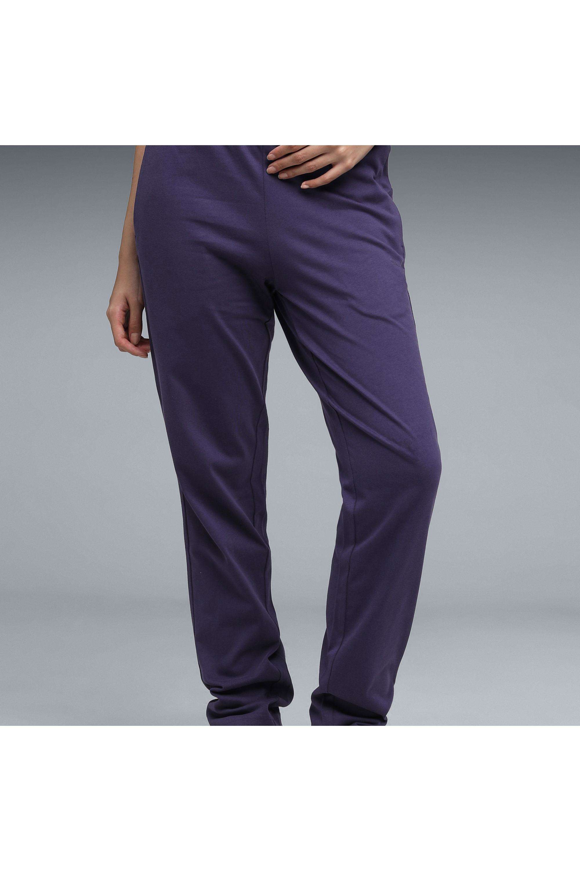Solid-Cotton-Women-s-Athleisure-Pants