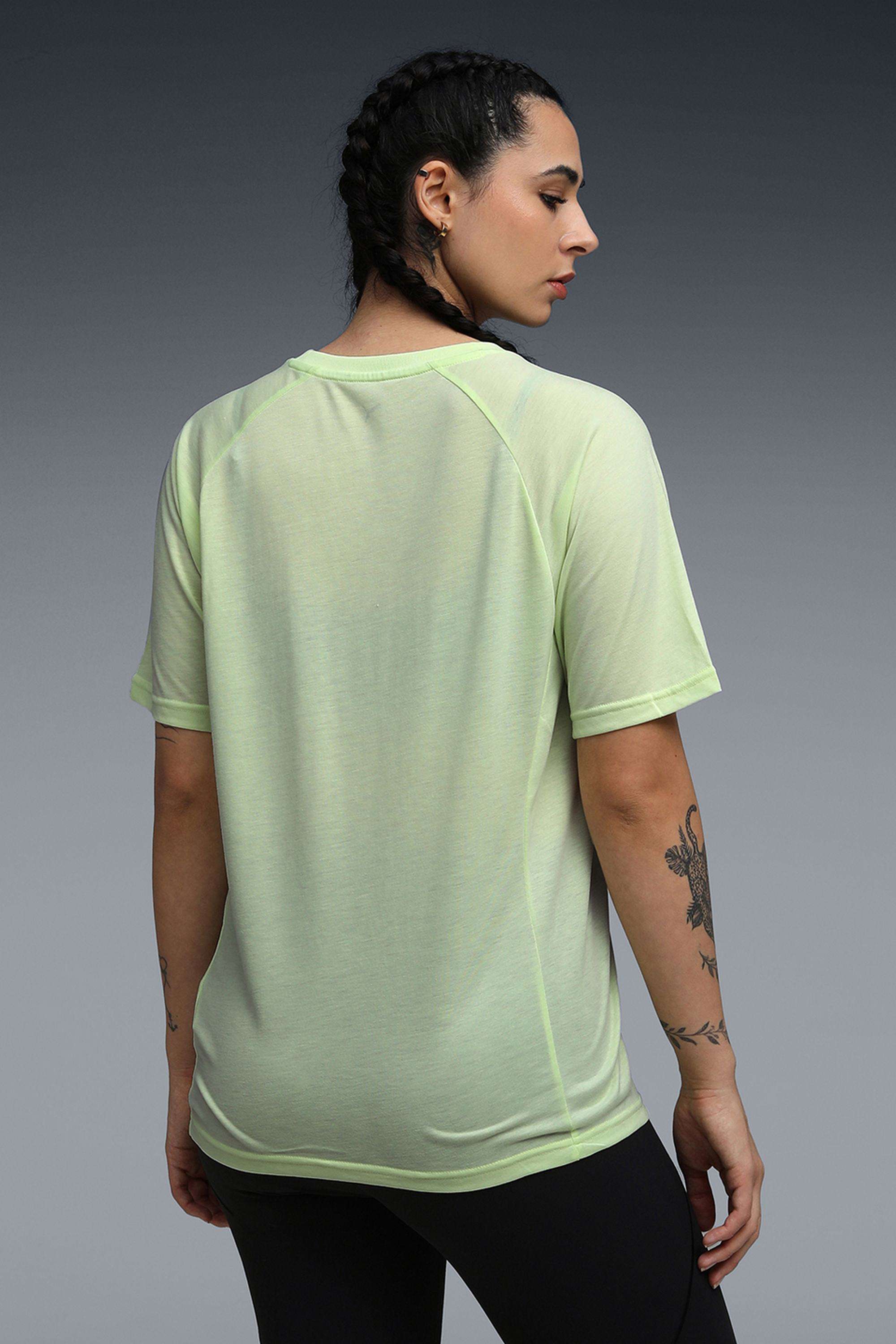 Solid-Polyester-Women-s-T-Shirt