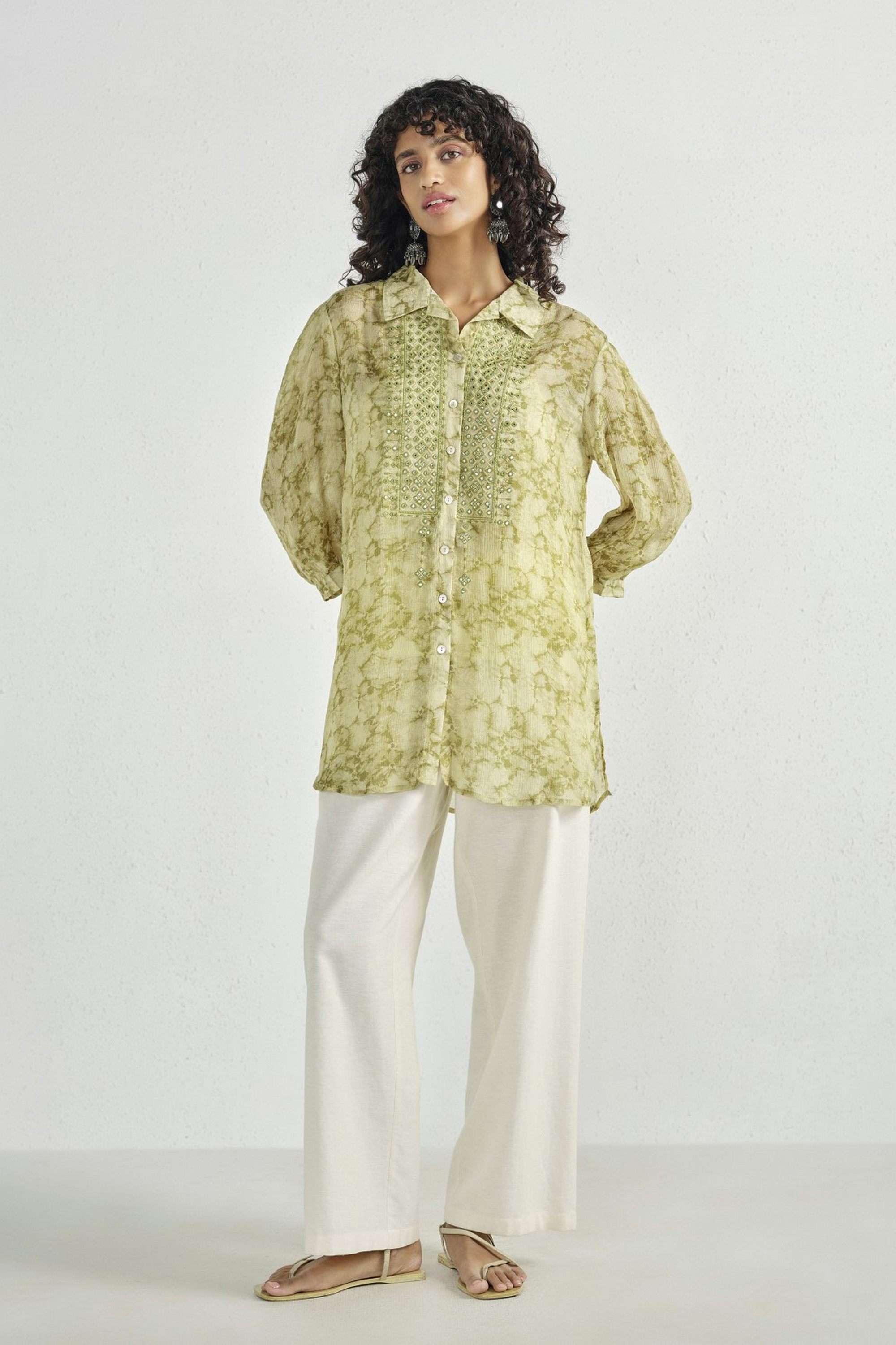 Printed-Cotton-Collared-Women-s-Tunic