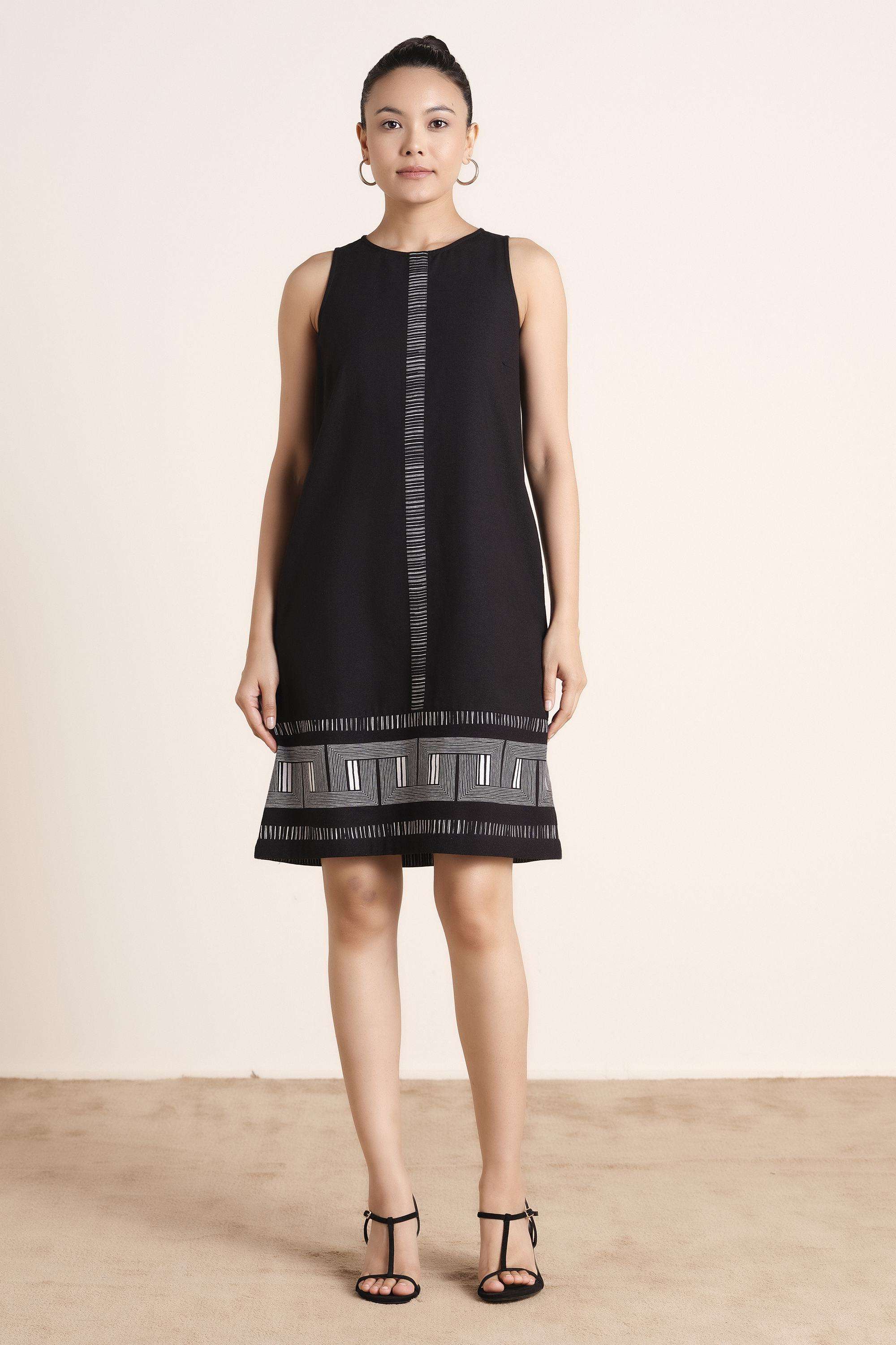 Solid-Blended-Fabric-Women-Dress