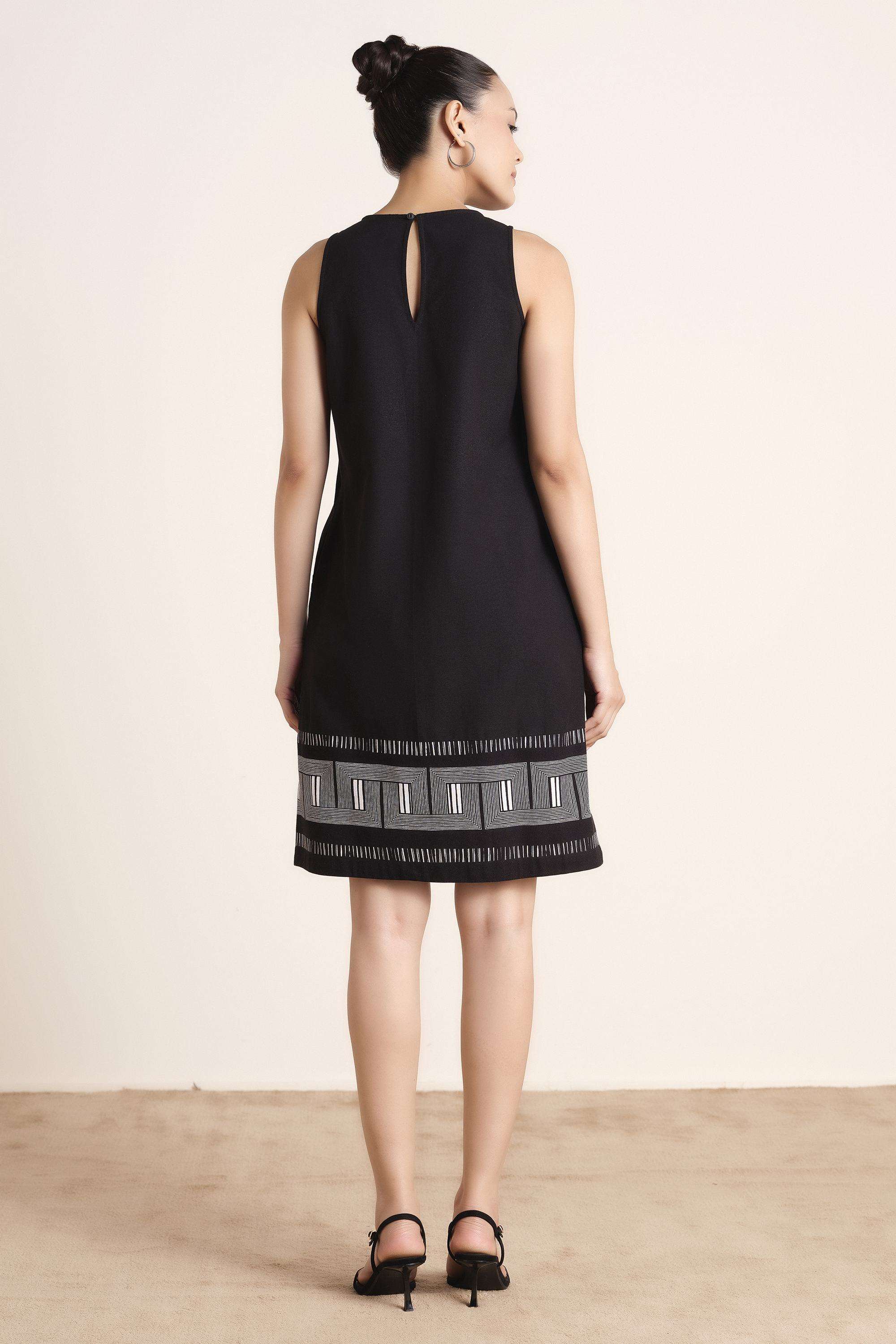 Solid-Blended-Fabric-Women-Dress