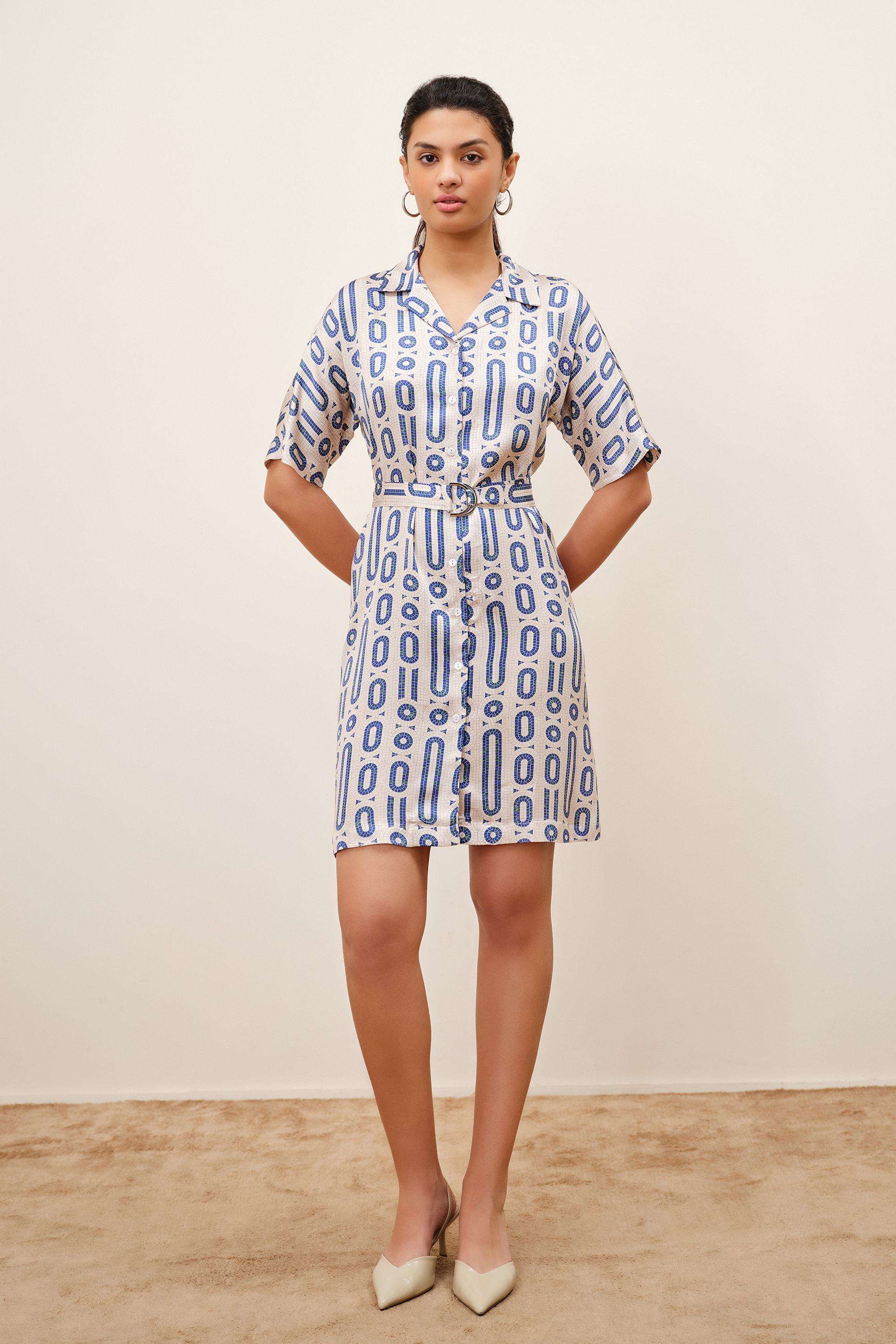 Solid-Blended-Fabric-Women-Dress