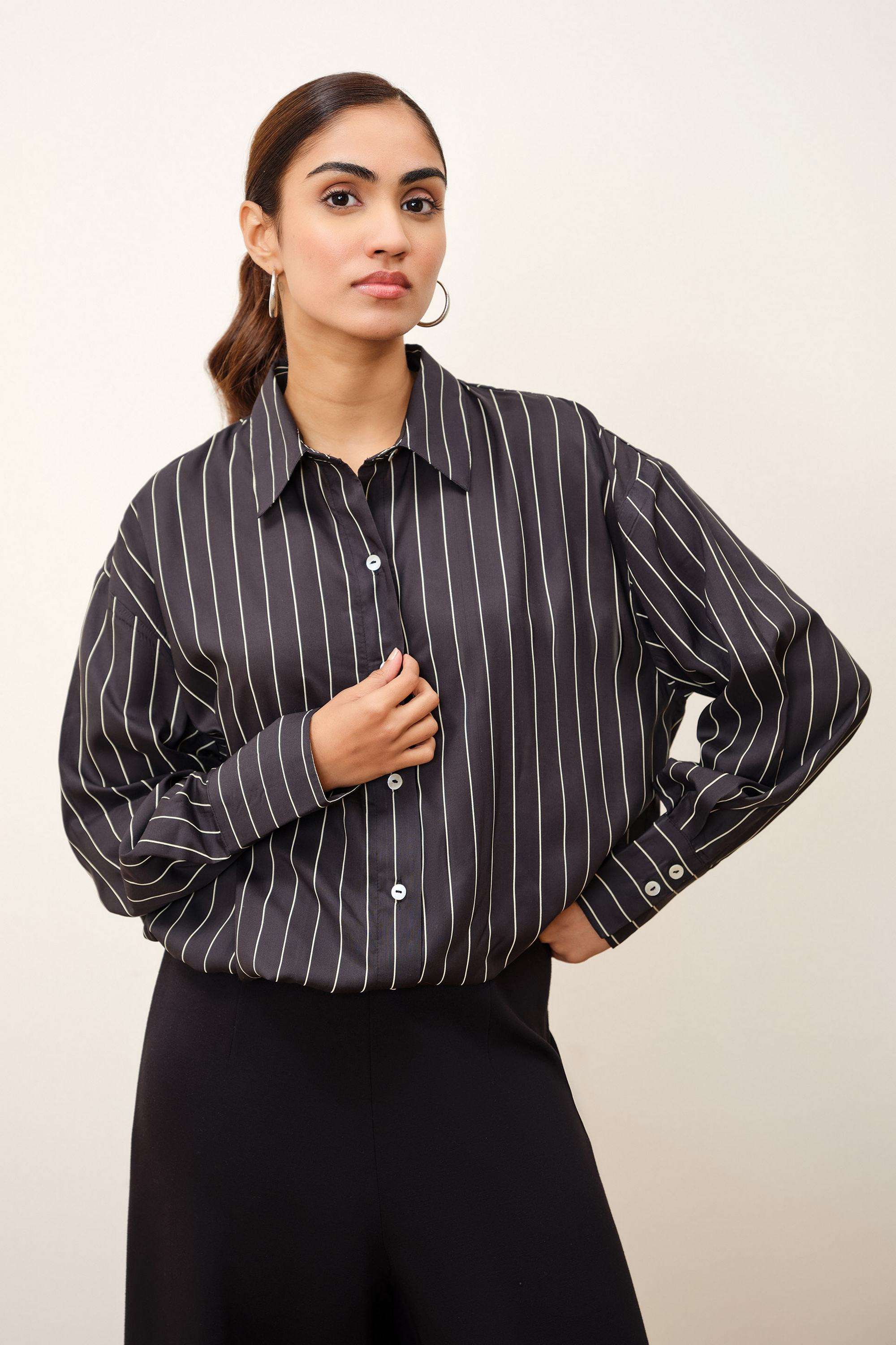 and Solid Blended Fabric Women's Shirt-picture-27