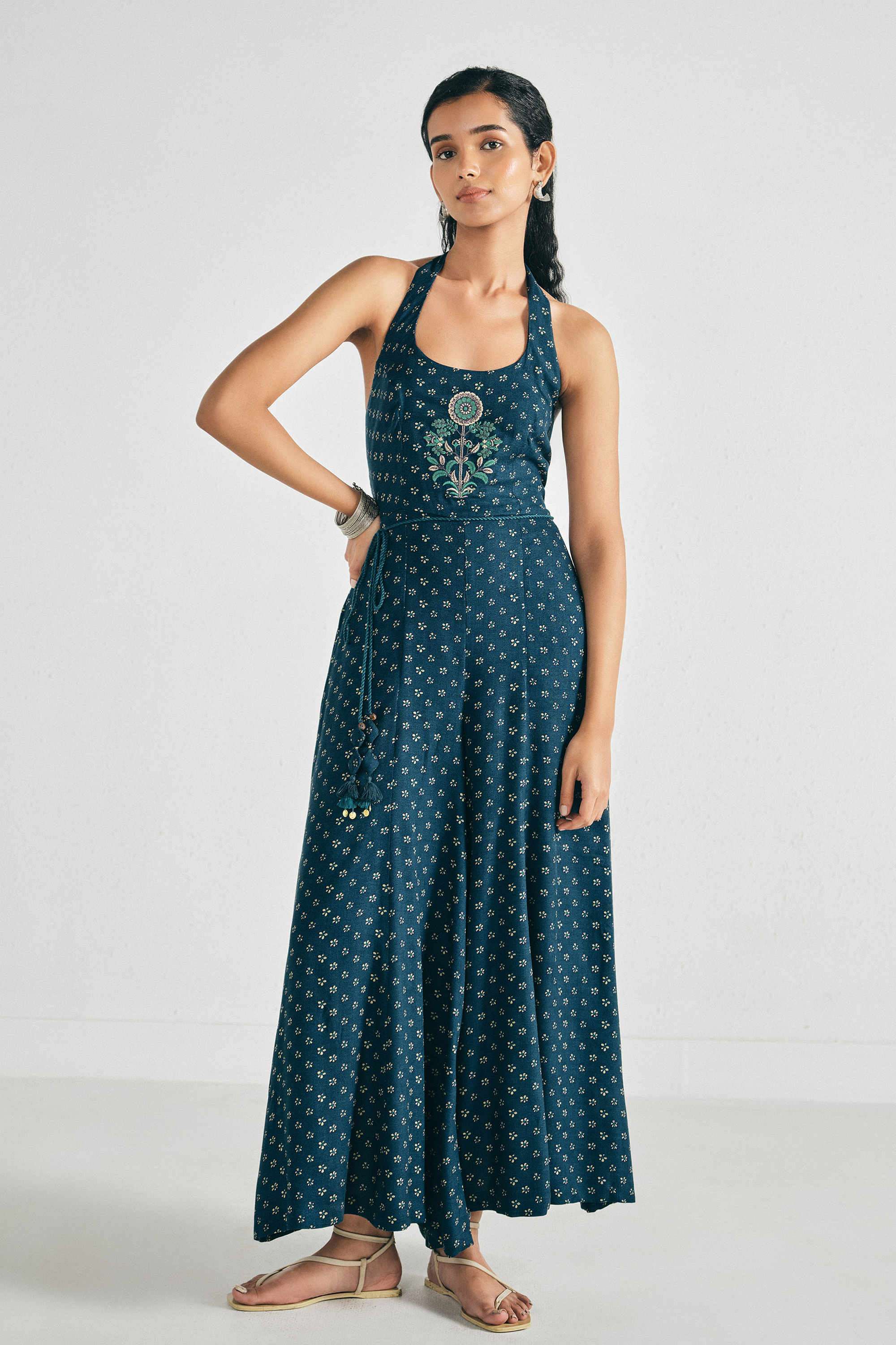 Solid-Rayon-Women-s-Jumpsuit