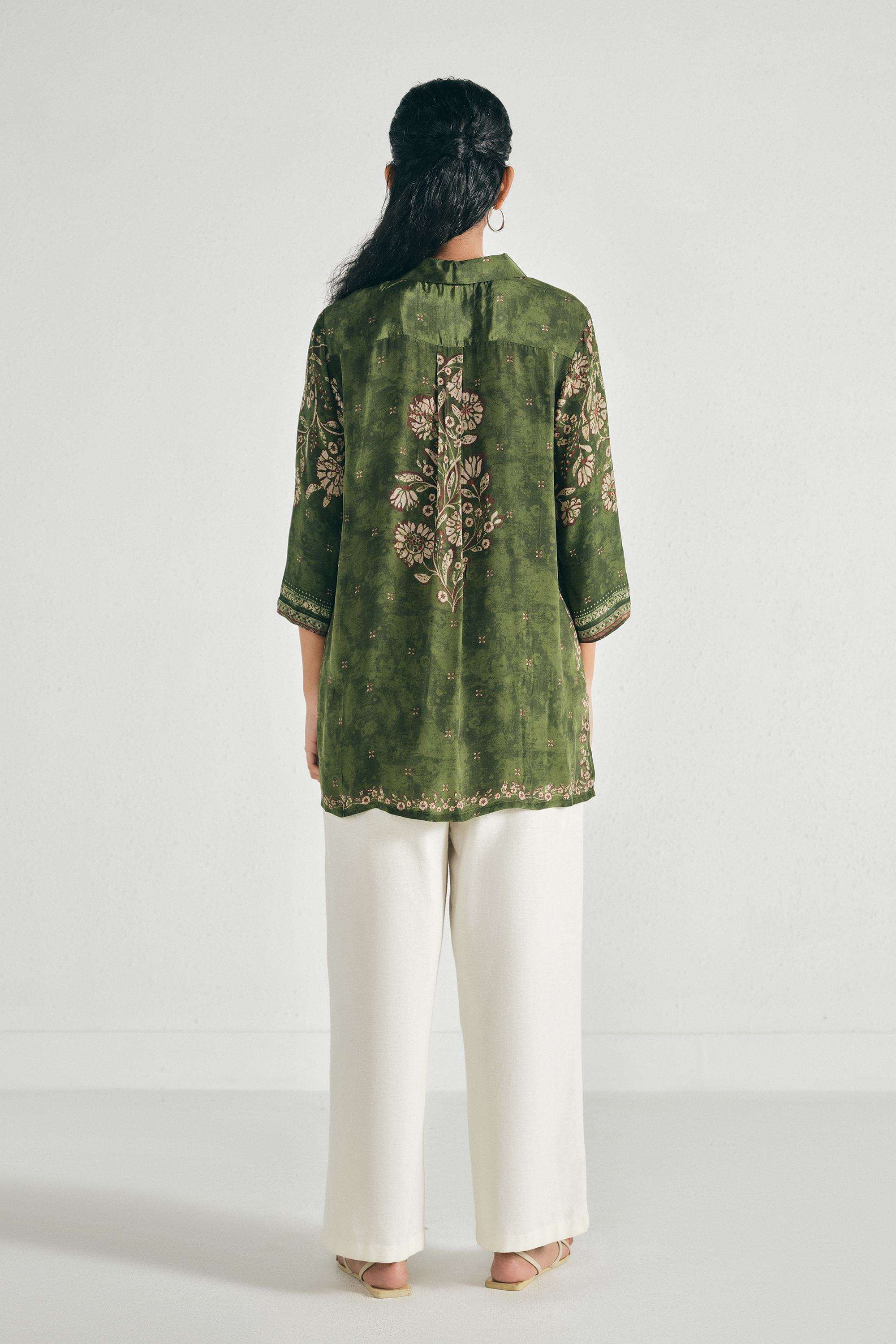 Solid-Crepe-Women-s-Festive-Wear-Tunic