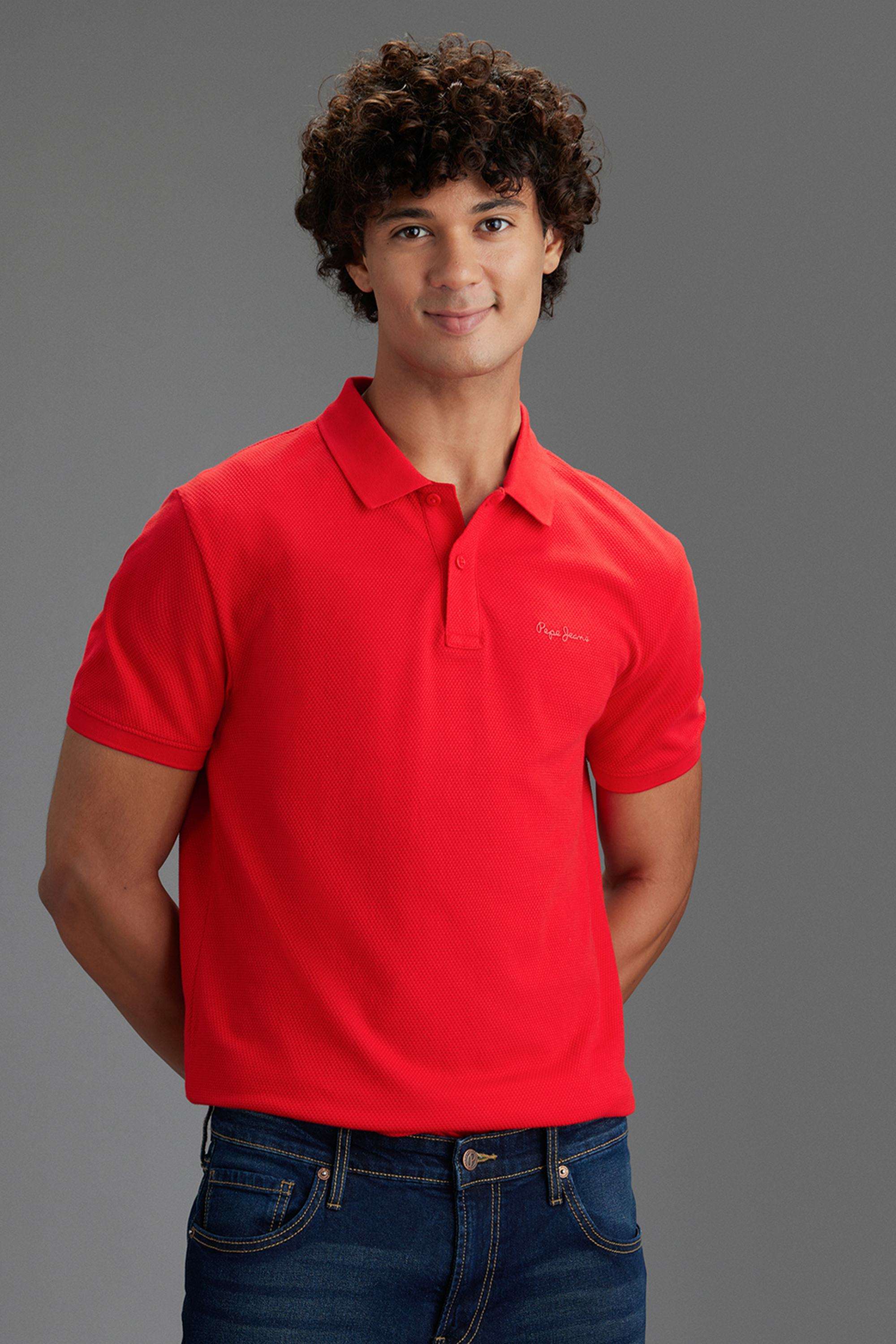 Textured-Cotton-Polo-Men-s-T-Shirt