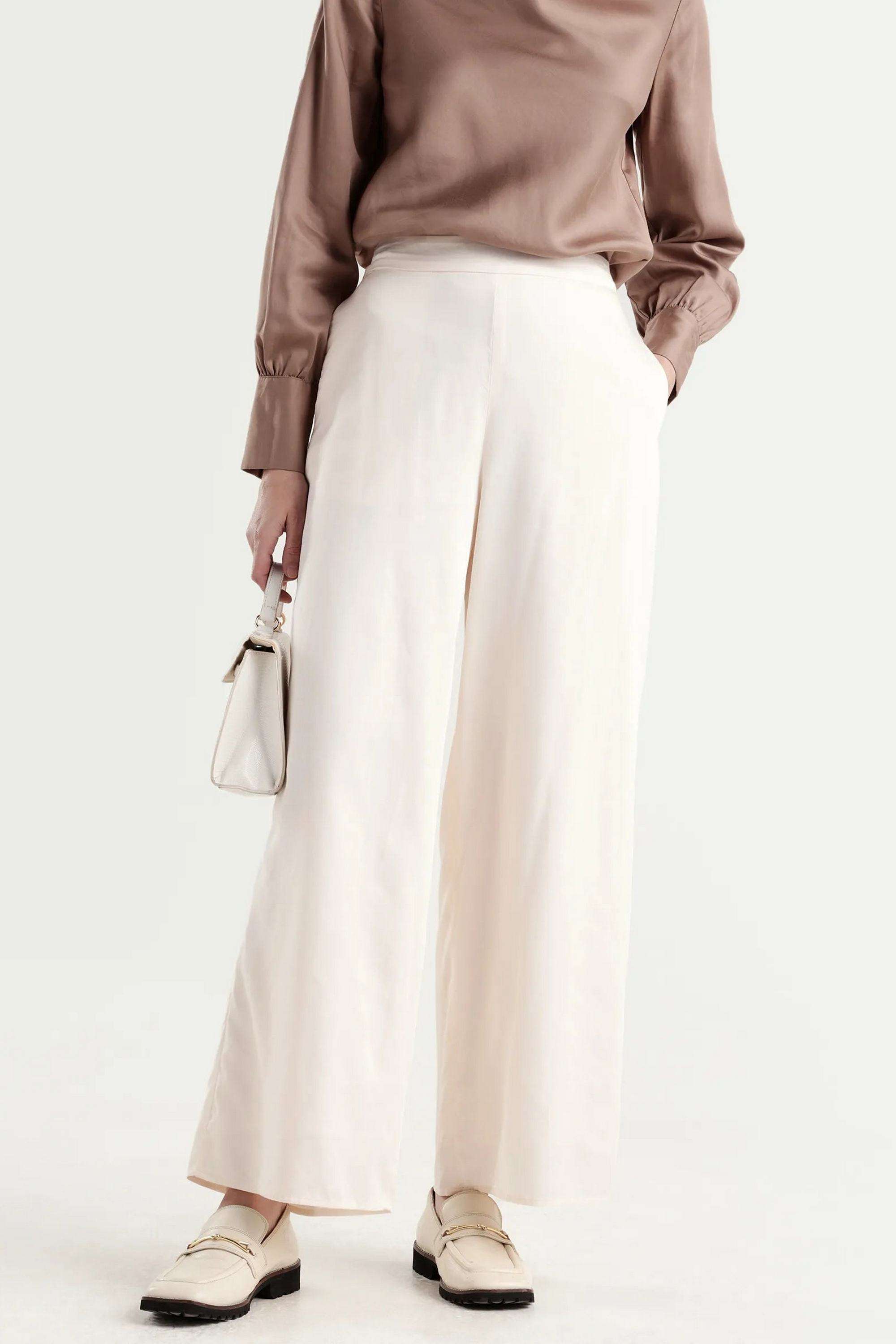Blended-Fabric-Relaxed-Fit-Women-s-Trousers