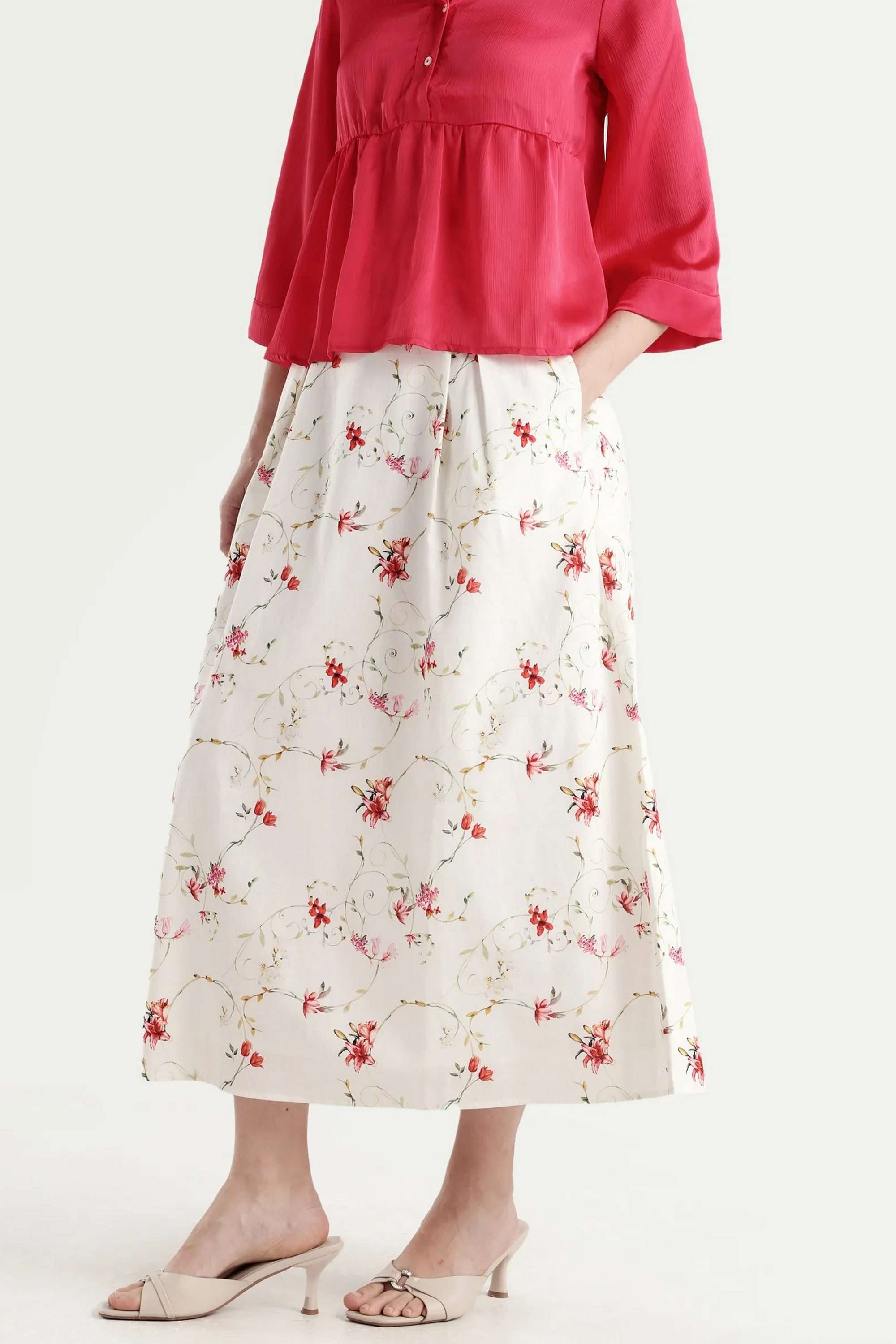 Printed-Regular-Fit-Cotton-Women-s-Casual-Wear-Skirts