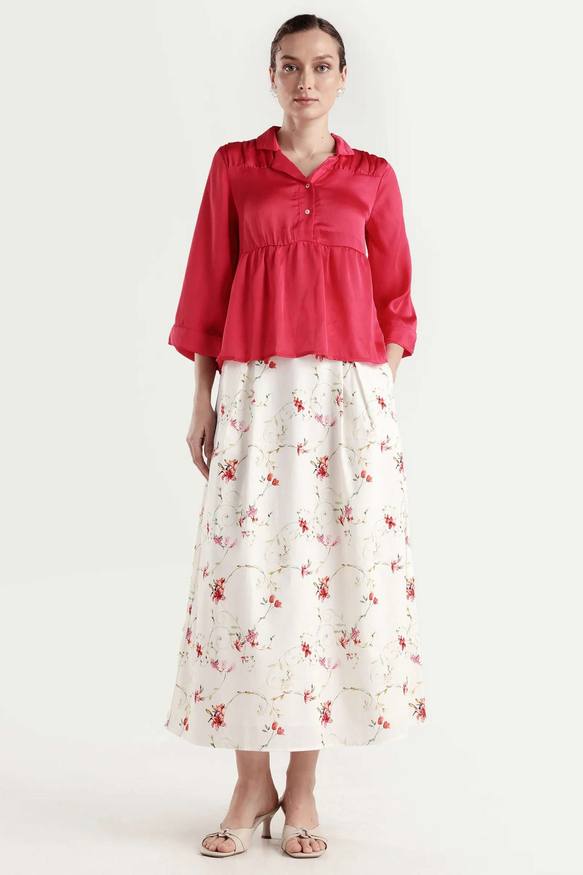 Printed-Regular-Fit-Cotton-Women-s-Casual-Wear-Skirts