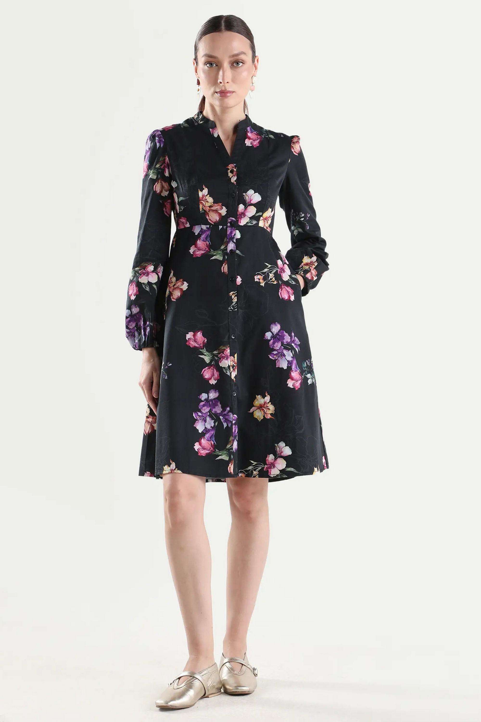 Floral-Cotton-Women-s-Dress