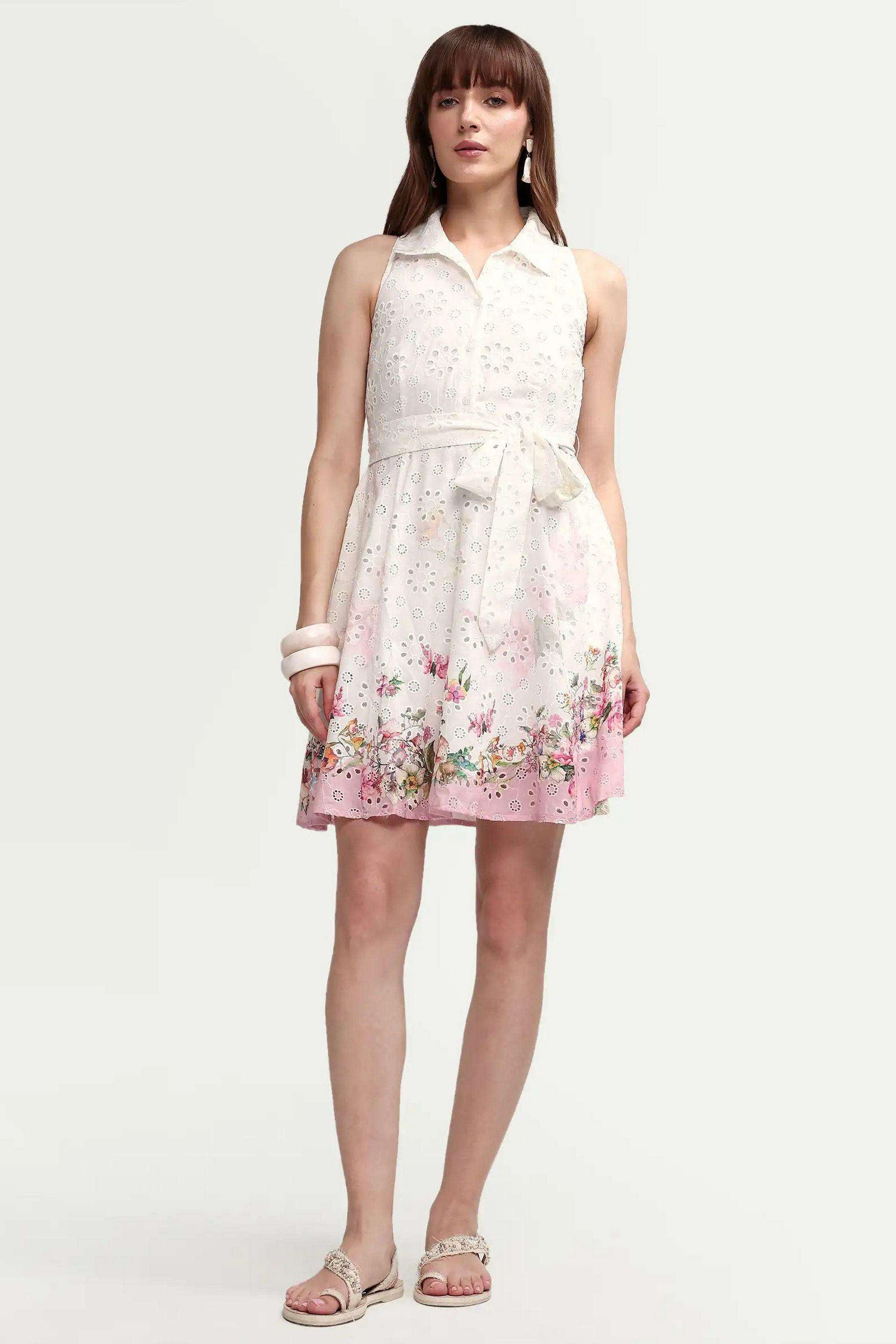 Solid-Blended-Fabric-Women-Dress
