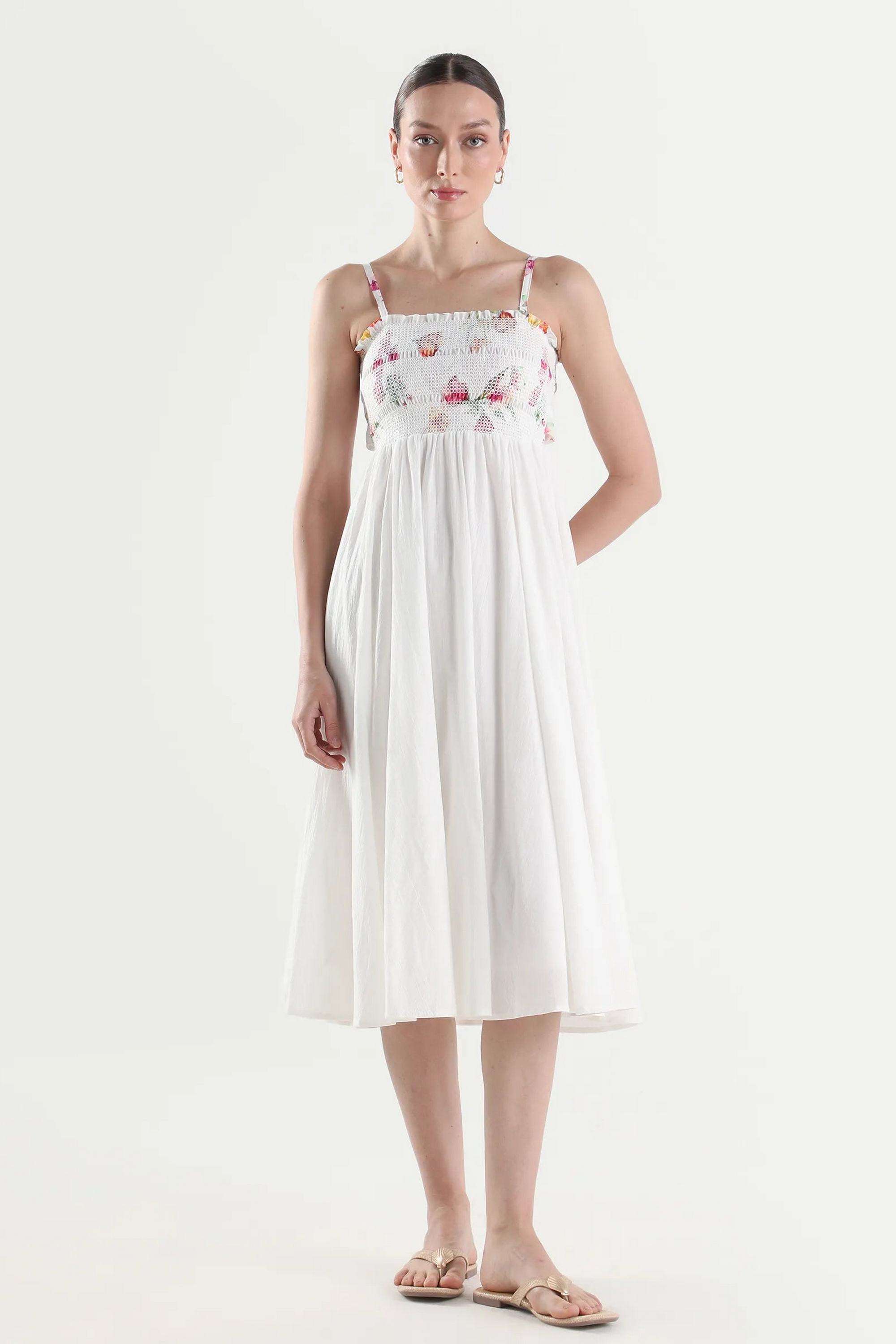 Solid-Blended-Fabric-Women-Dress