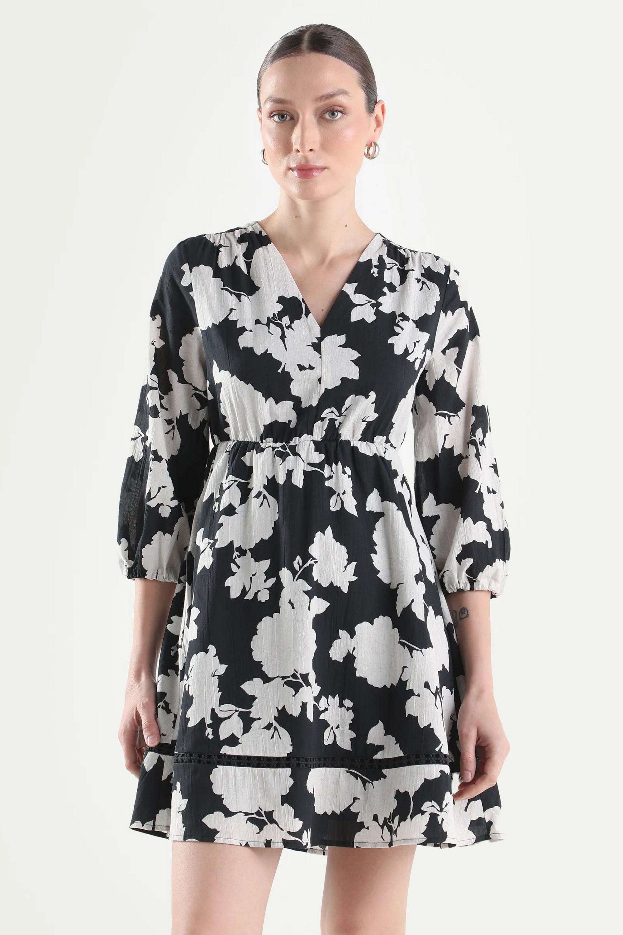 Solid-Blended-Fabric-Women-Dress