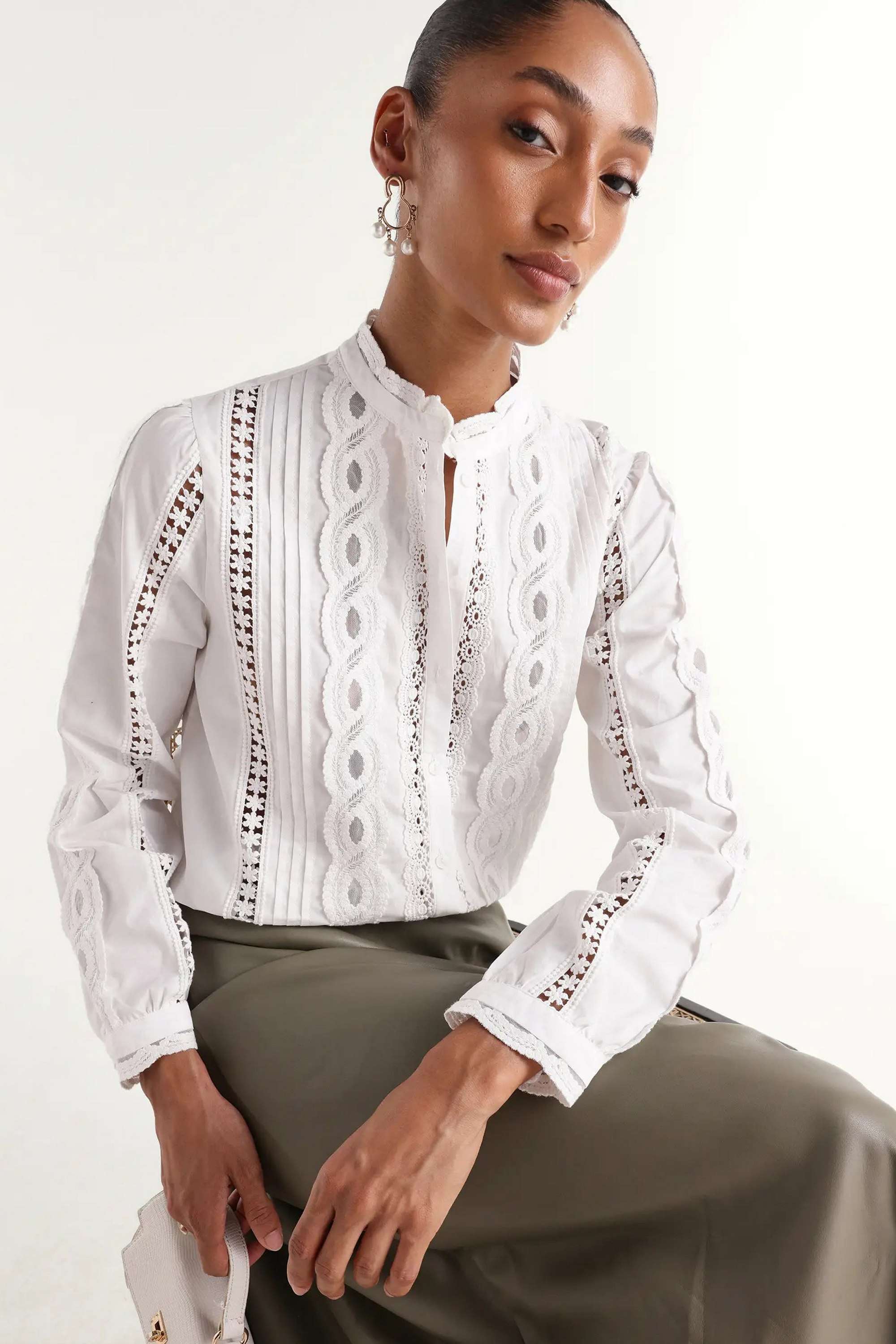 rareism Solid Cotton Relaxed Fit Women's Top-picture-20
