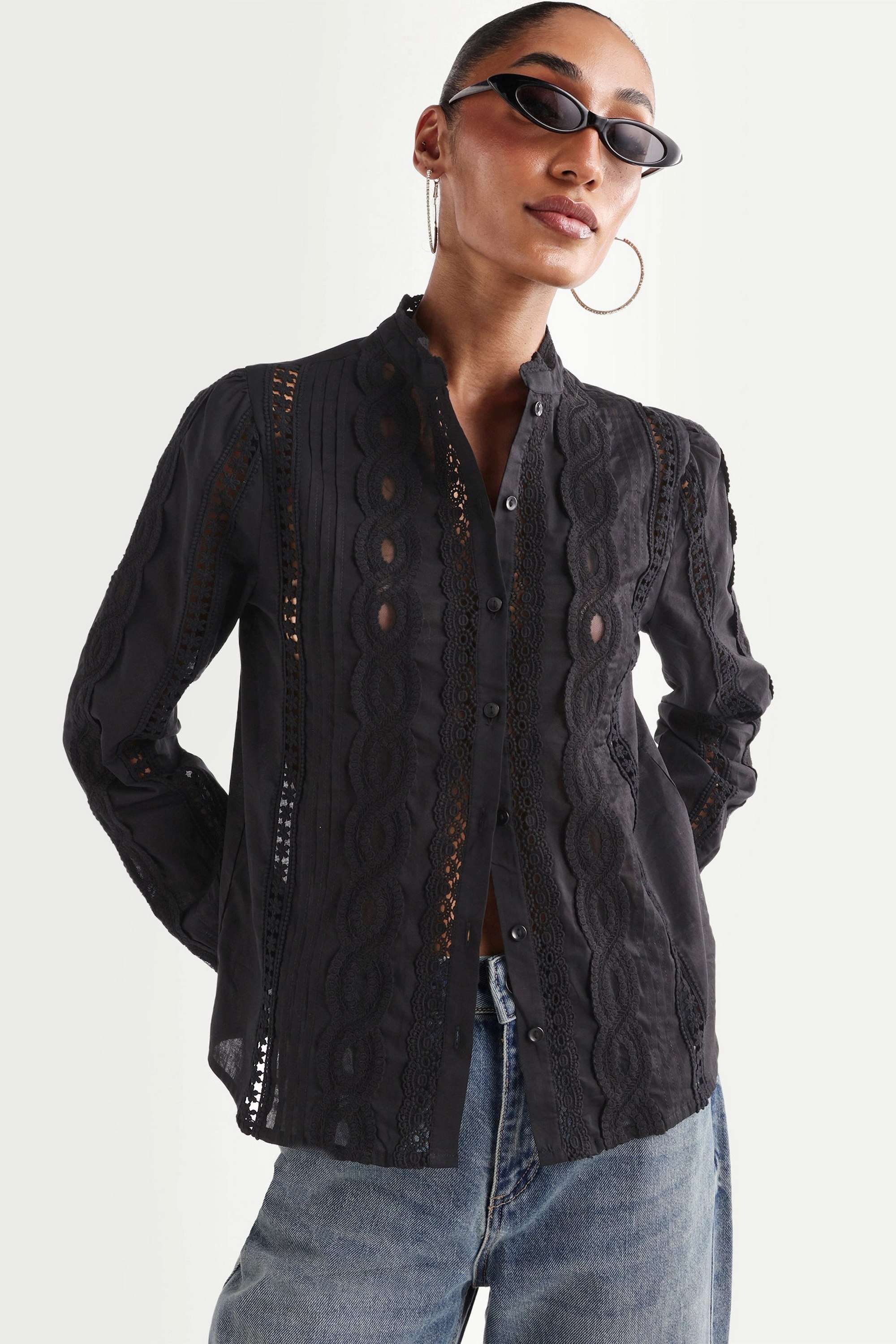 rareism Solid Cotton Relaxed Fit Women's Top-picture-12
